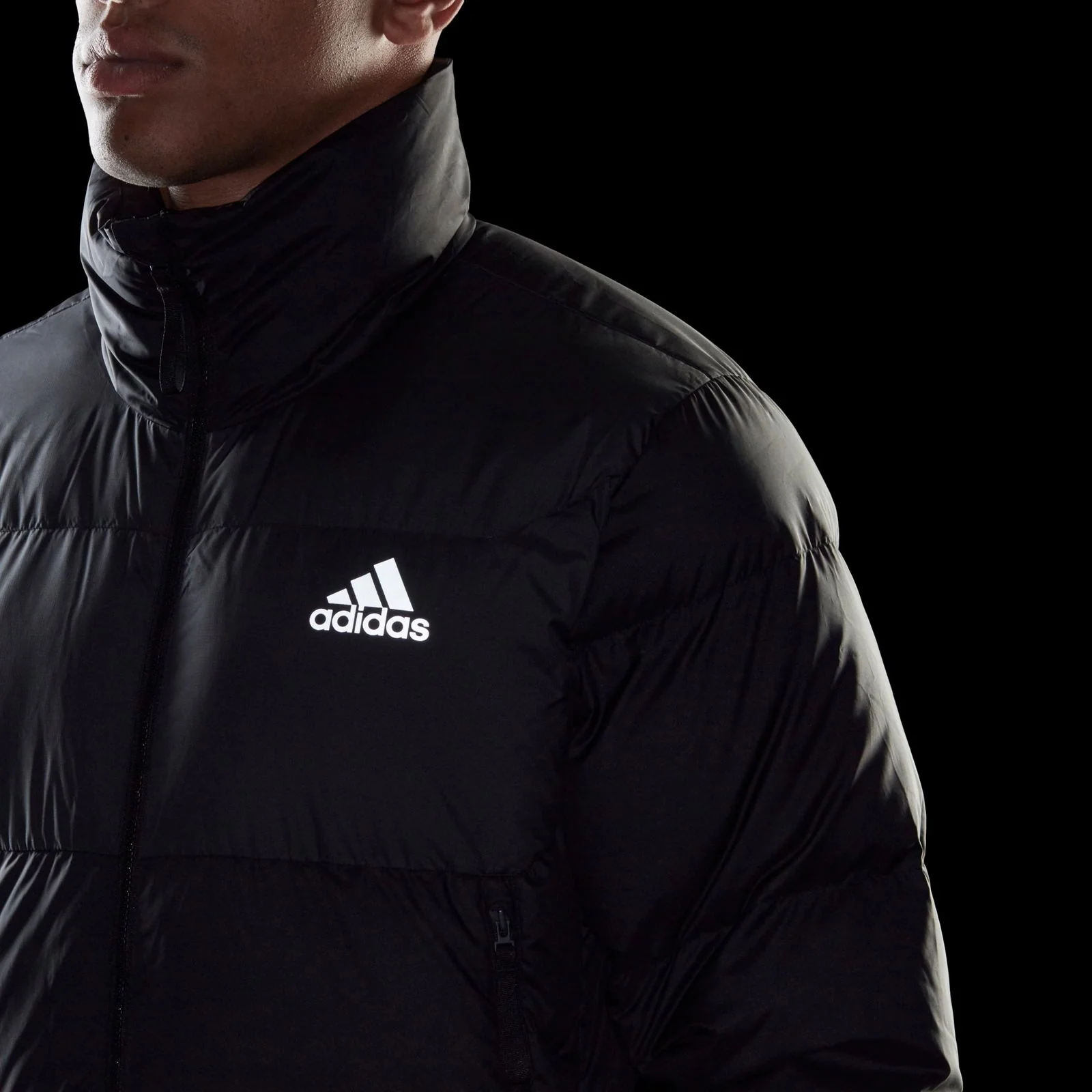 adidas 11.11 Big Baffle Down Puffer Jacket - Black - Image 5