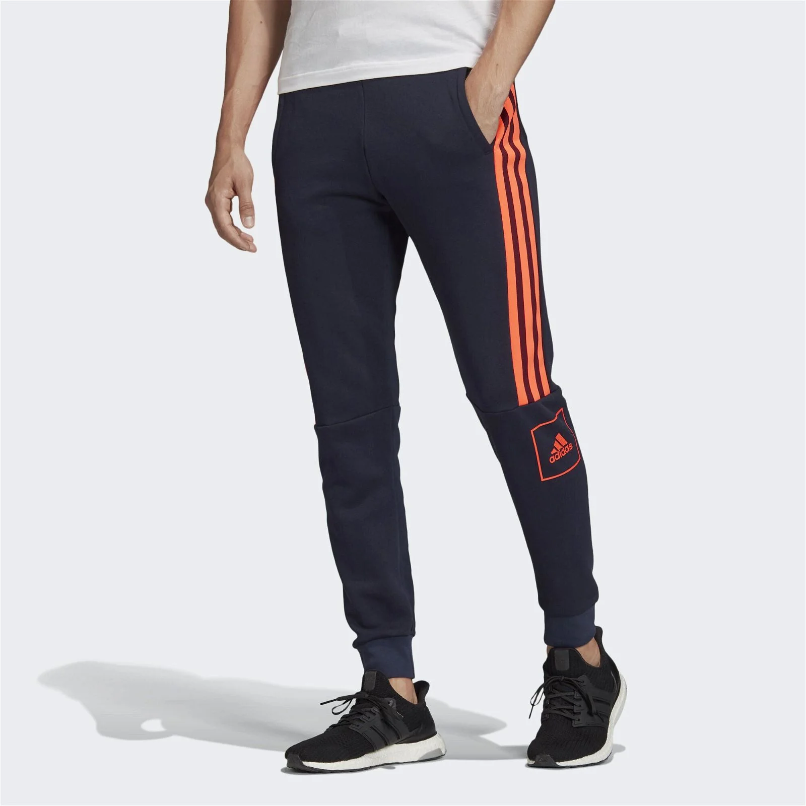adidas 3-Stripe Joggers - Navy - Image 4