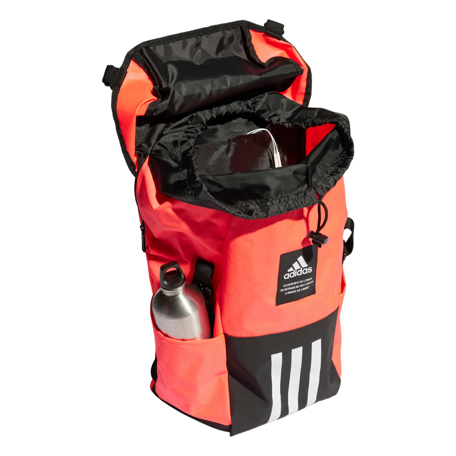 adidas 4ATHLTS Camper Backpack - Turbo / Black - Image 4