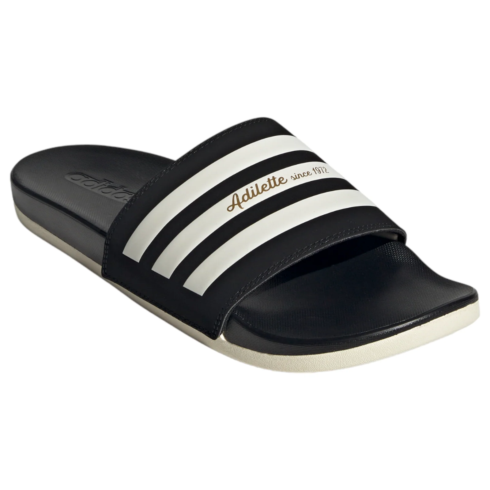 adidas Adilette Comfort Sandals - Black / White - Image 2