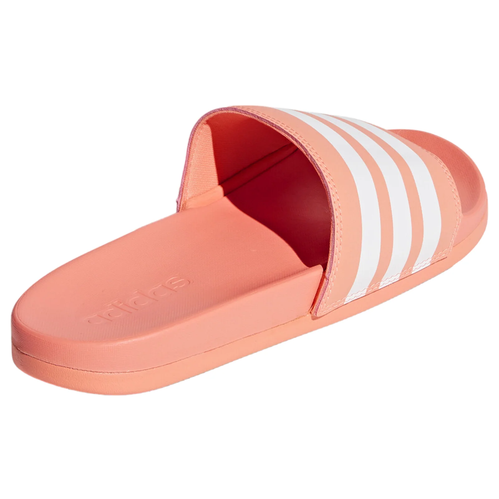 adidas Adilette Comfort Slides - Chalk Coral / Cloud White - Image 3
