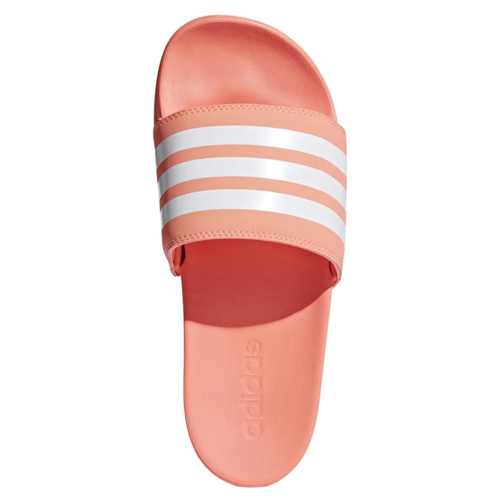 adidas Adilette Comfort Slides - Chalk Coral / Cloud White - Image 4