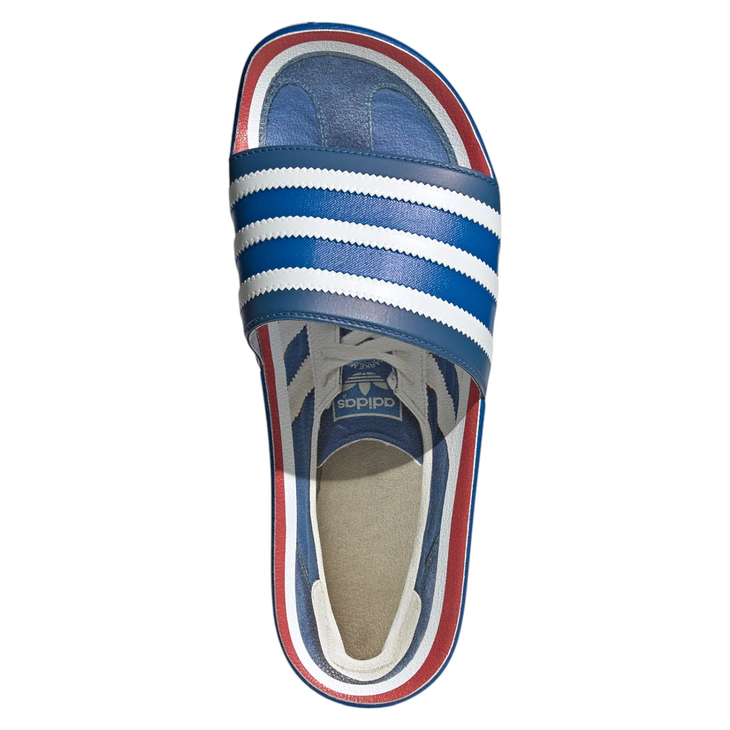 adidas adilette Premium - Blue - Image 4
