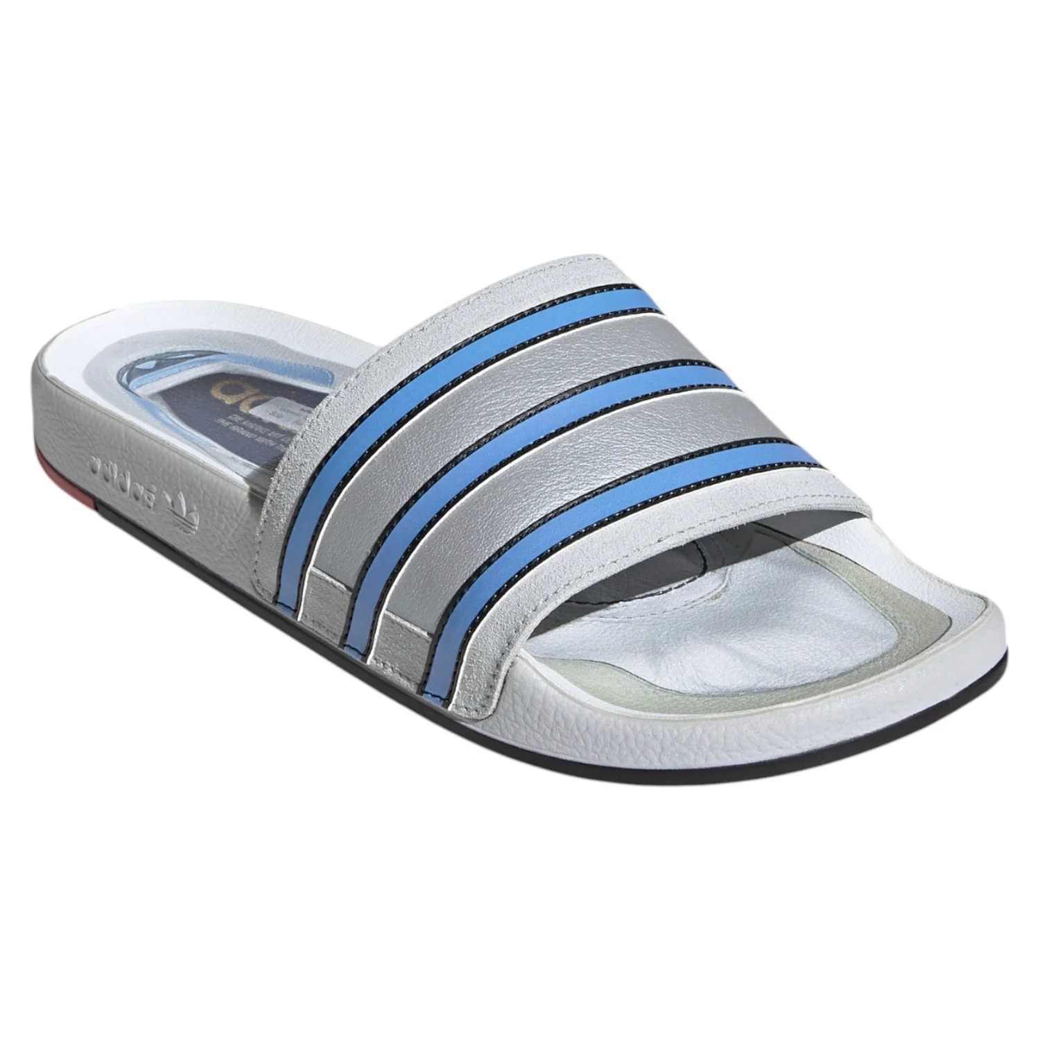 adidas Adilette Premium Slides "Micropacer" - Grey - Image 2