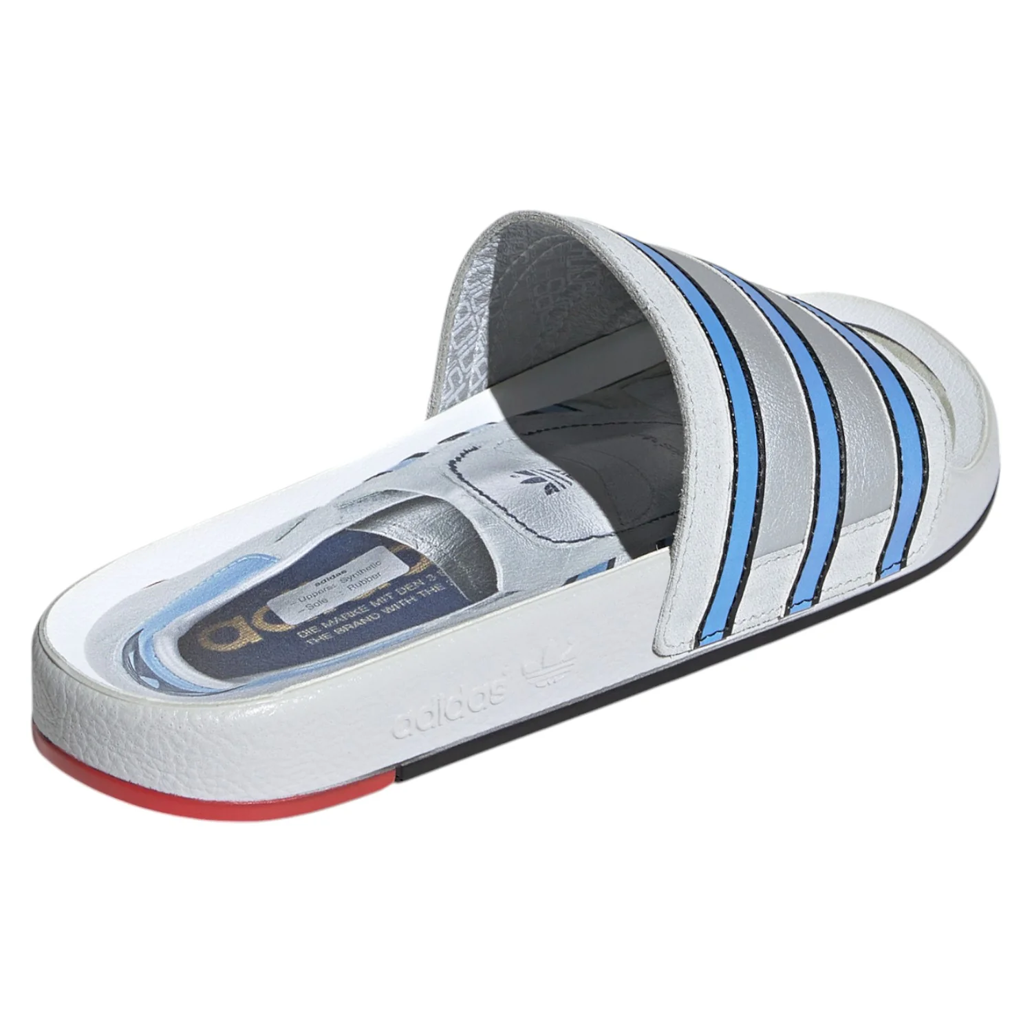 adidas Adilette Premium Slides "Micropacer" - Grey - Image 3