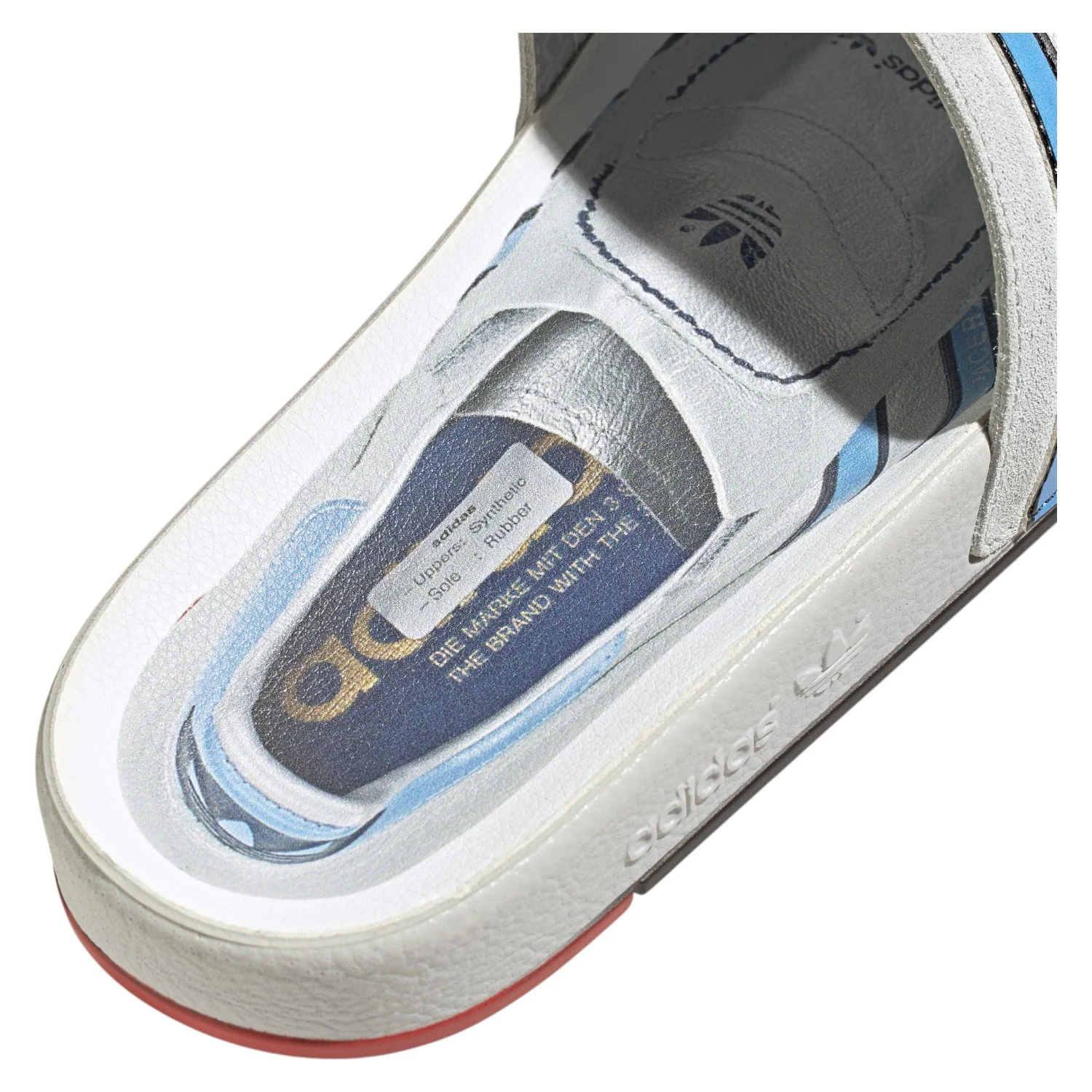 adidas Adilette Premium Slides "Micropacer" - Grey - Image 4