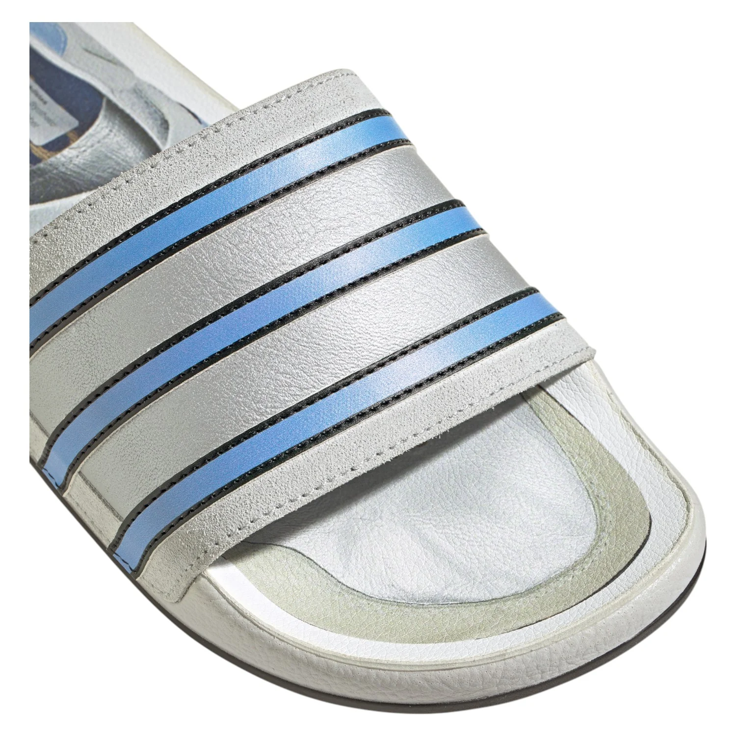 adidas Adilette Premium Slides "Micropacer" - Grey - Image 9
