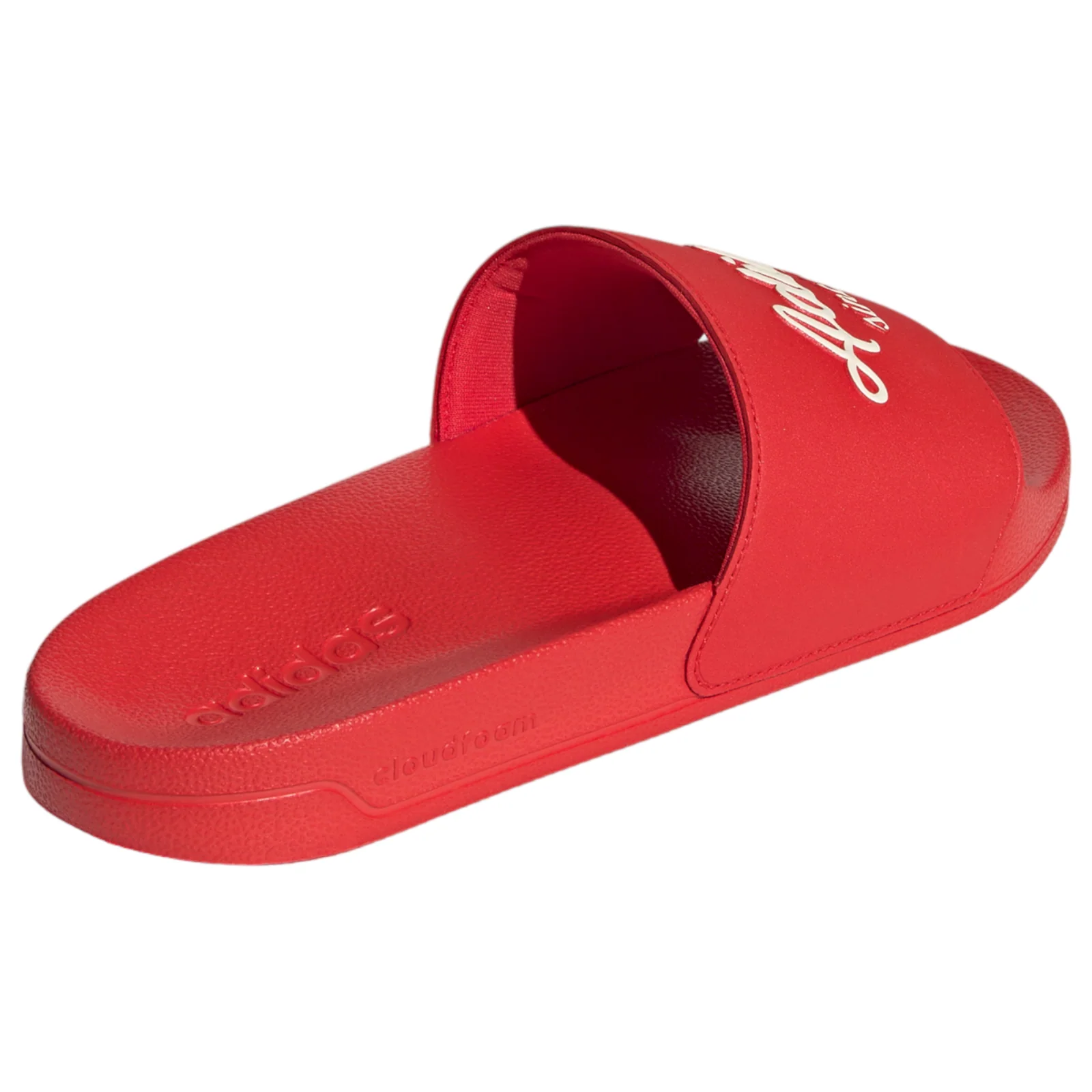 adidas Adilette Shower Slides - Vivid Red / Wonder White - Image 3