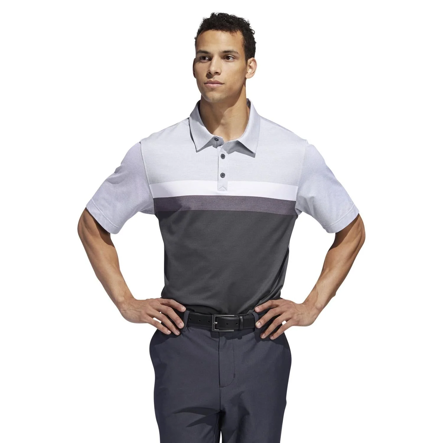 adidas Adipure Premium Engineered Polo Shirt - Grey - Image 3