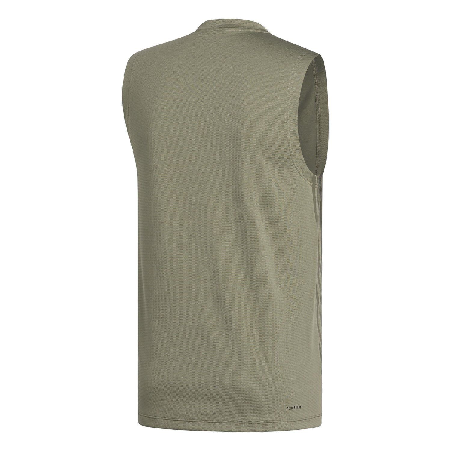 adidas AEROREADY 3-Stripes Tee Tank - Green - Image 2