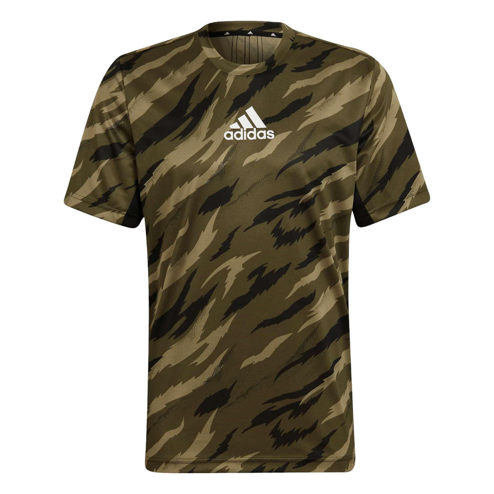 adidas AEROREADY Feelstrong Camo Sport Tee - Green