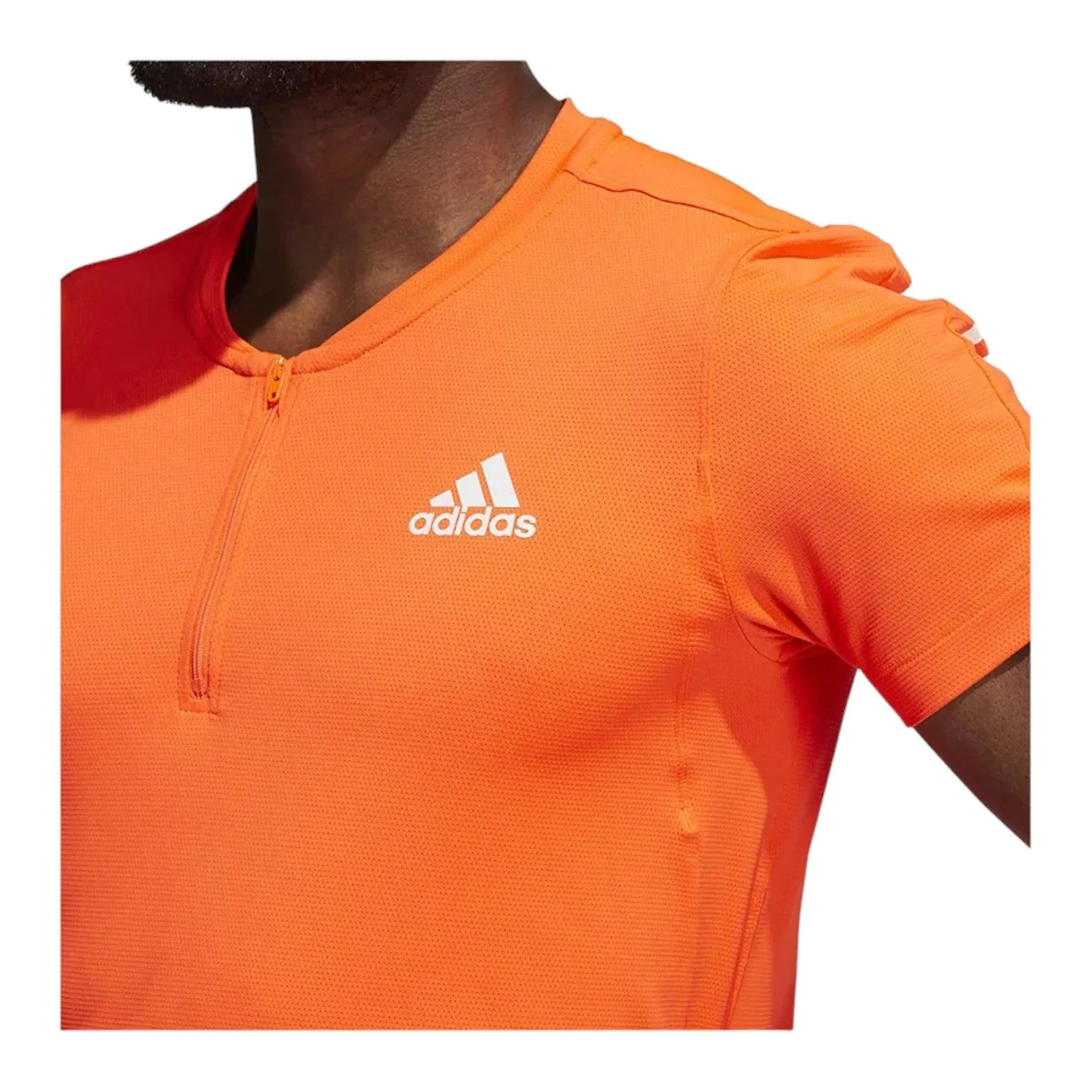 adidas AEROREADY PERFORMANCE Cycling Tee - Orange - Image 3