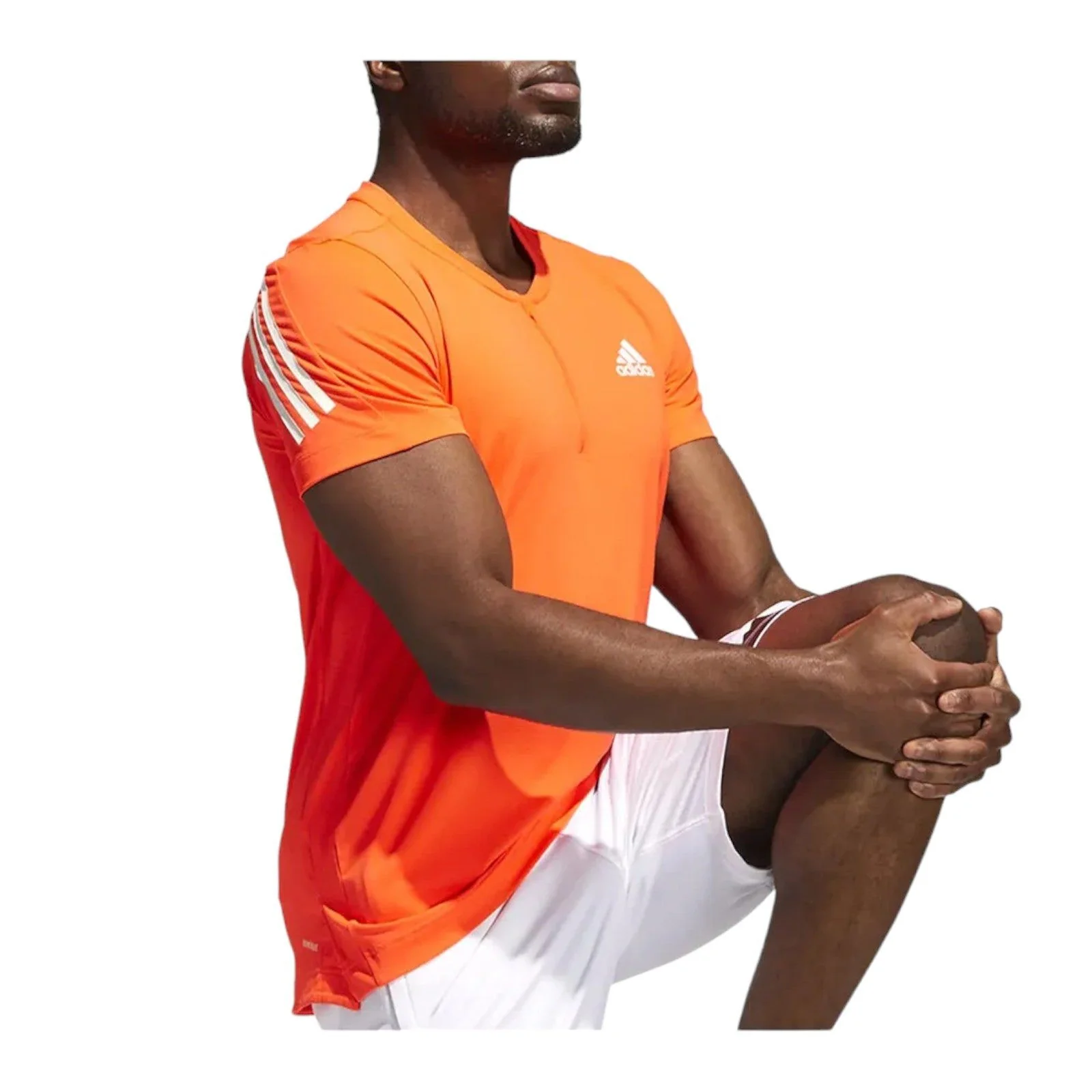 adidas AEROREADY PERFORMANCE Cycling Tee - Orange - Image 4