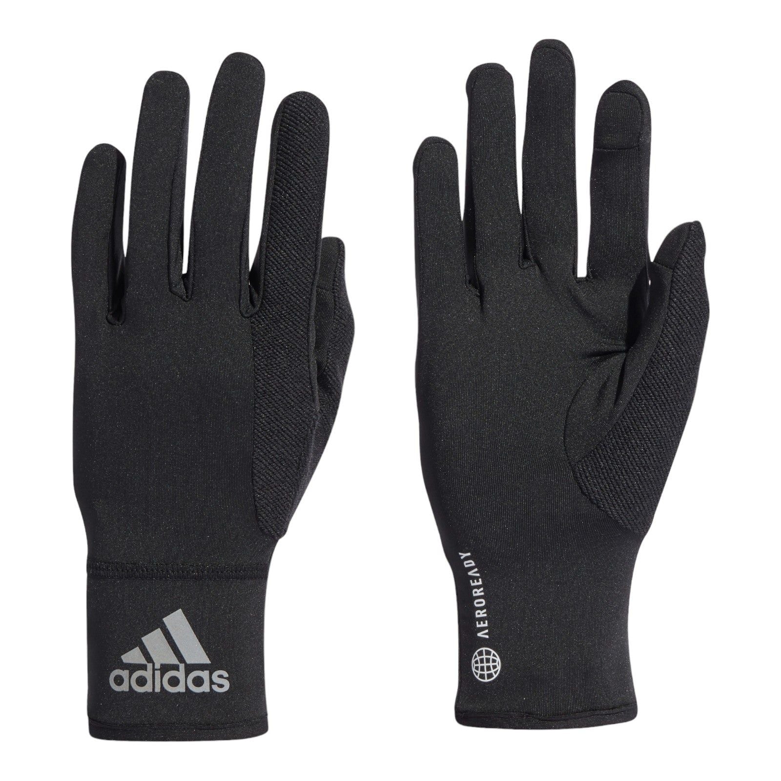 adidas AeroReady Running Gloves - Black
