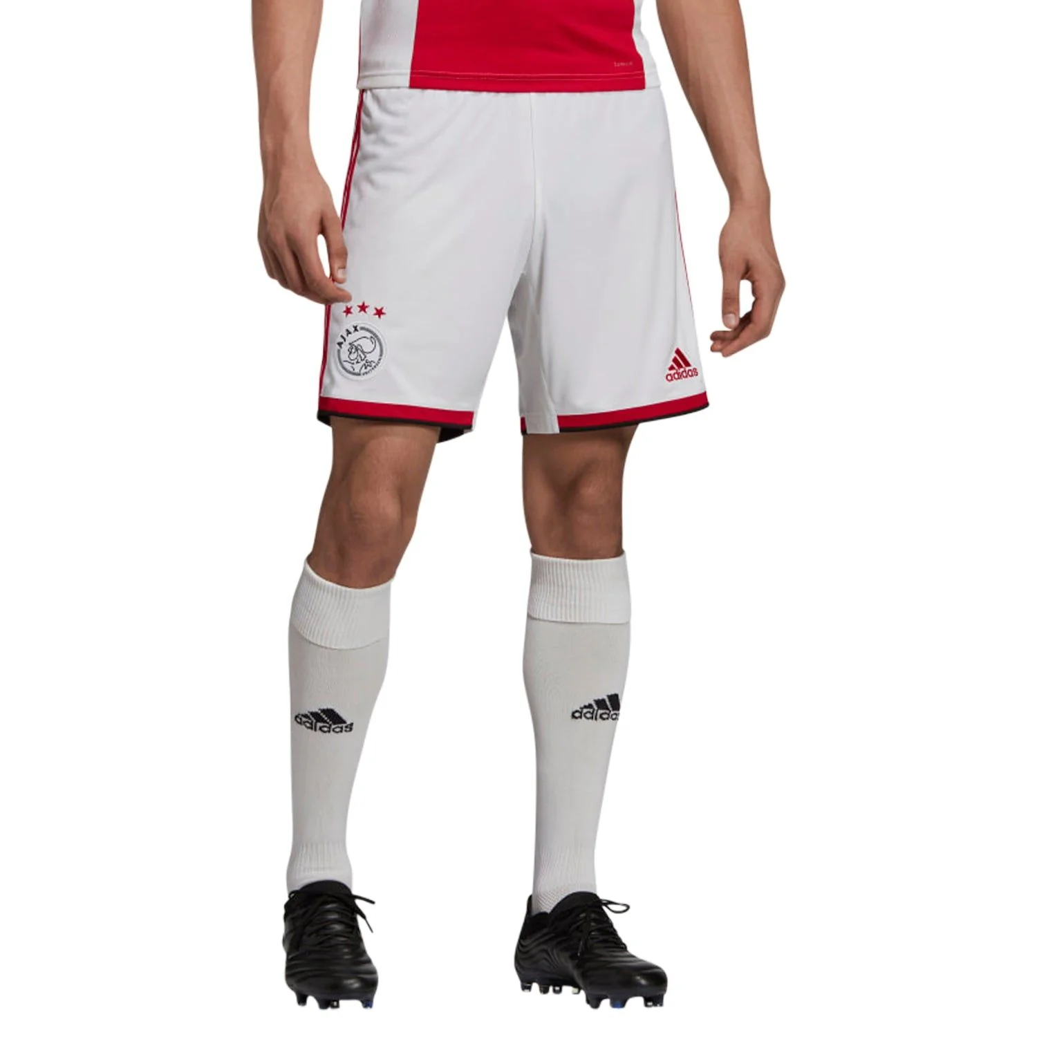 adidas Ajax Amsterdam Home Shorts 19-20 - White - Image 3