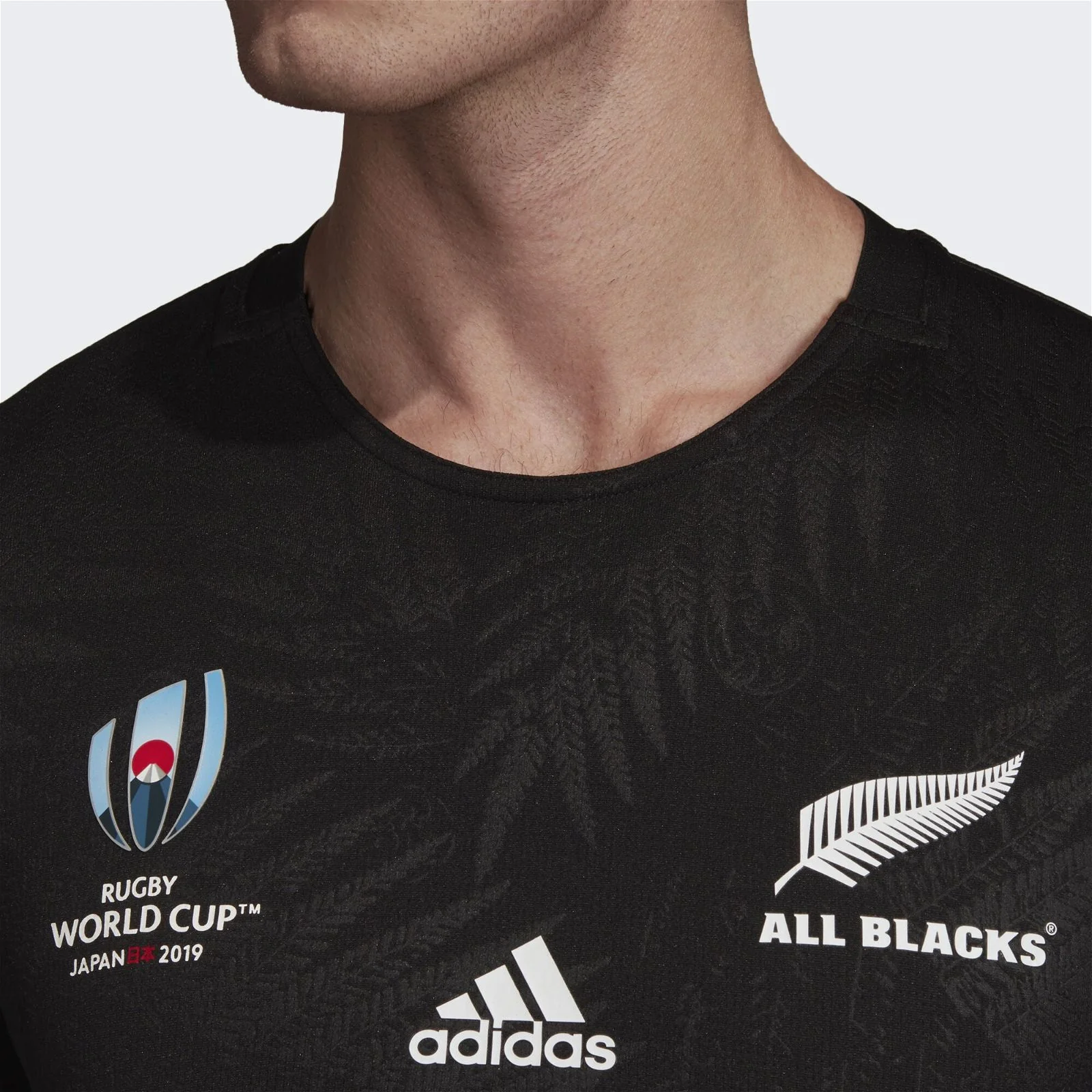 adidas All Blacks Rugby World Cup Y-3 Home Performance Jersey - Black - Image 4
