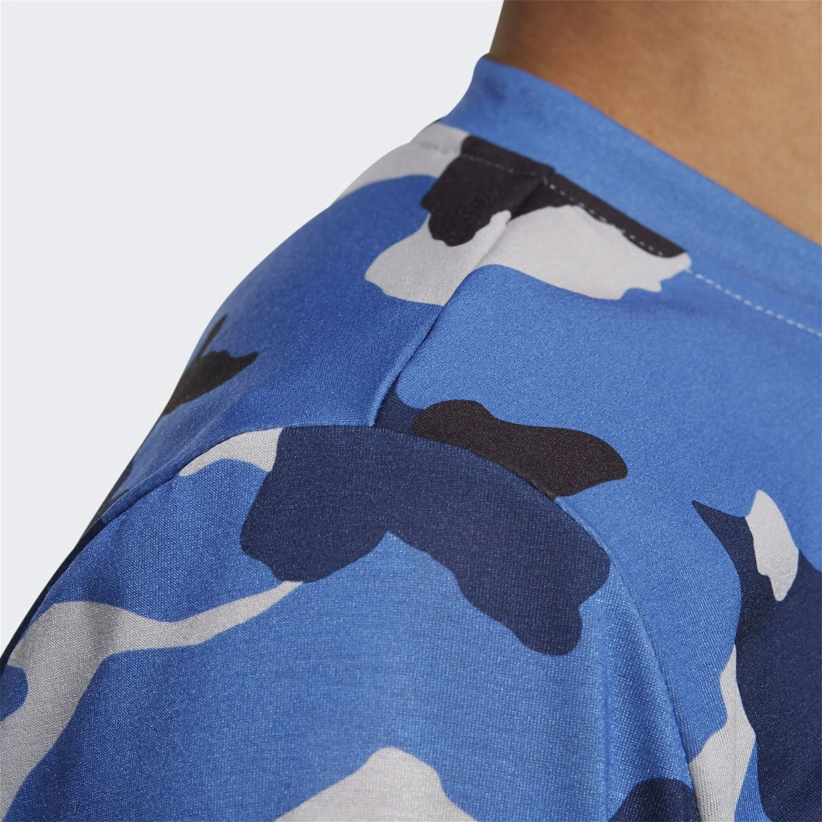 adidas AOP Camo Tee - Blue - Image 5