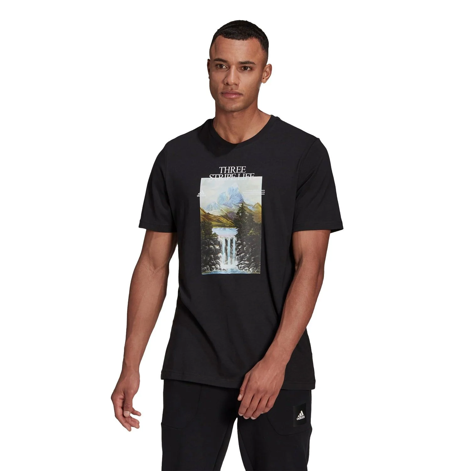 adidas Athletics Graphic Tee - Black - Image 2