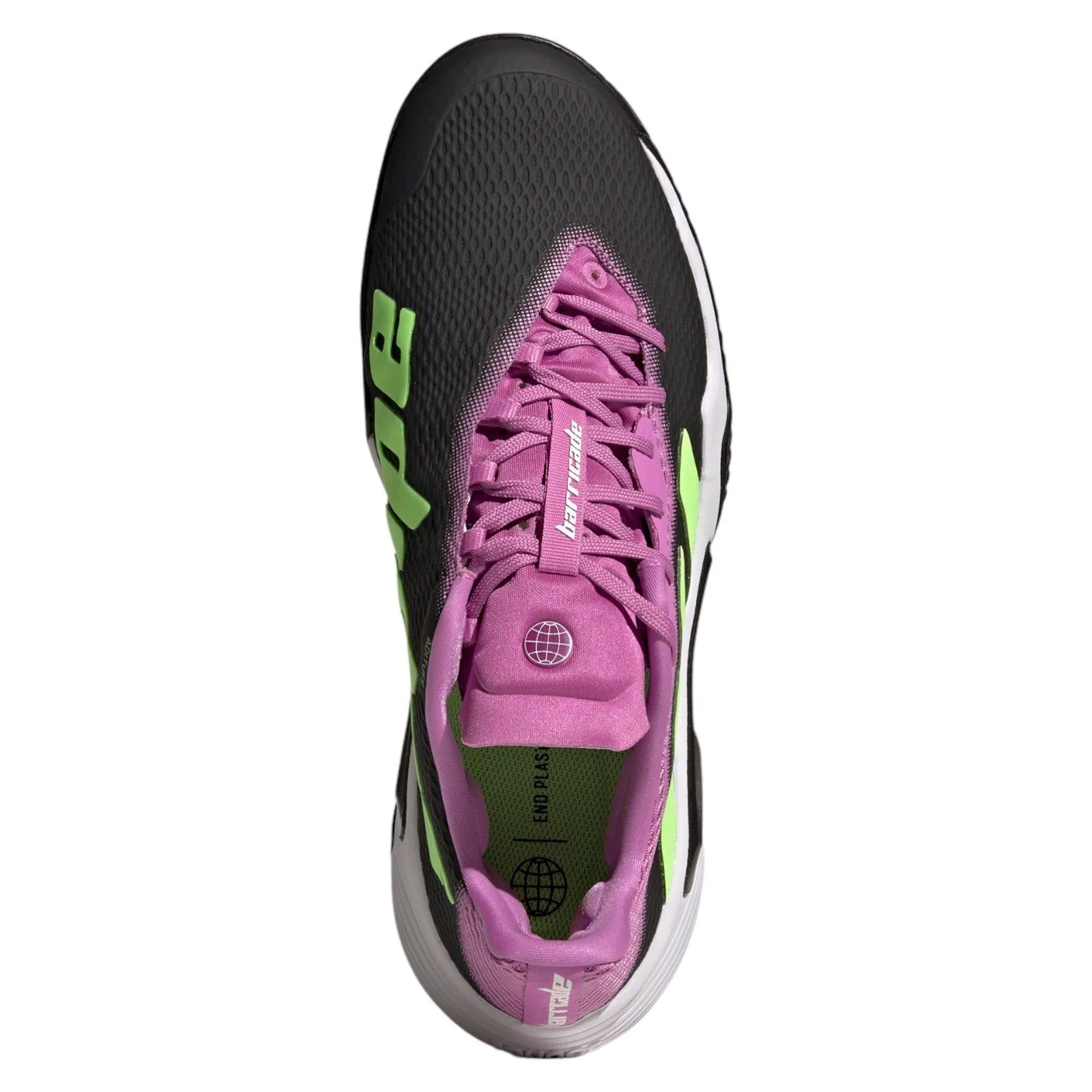 adidas Barricade Tennis Shoes - Carbon Pulse / Lilac - Image 3
