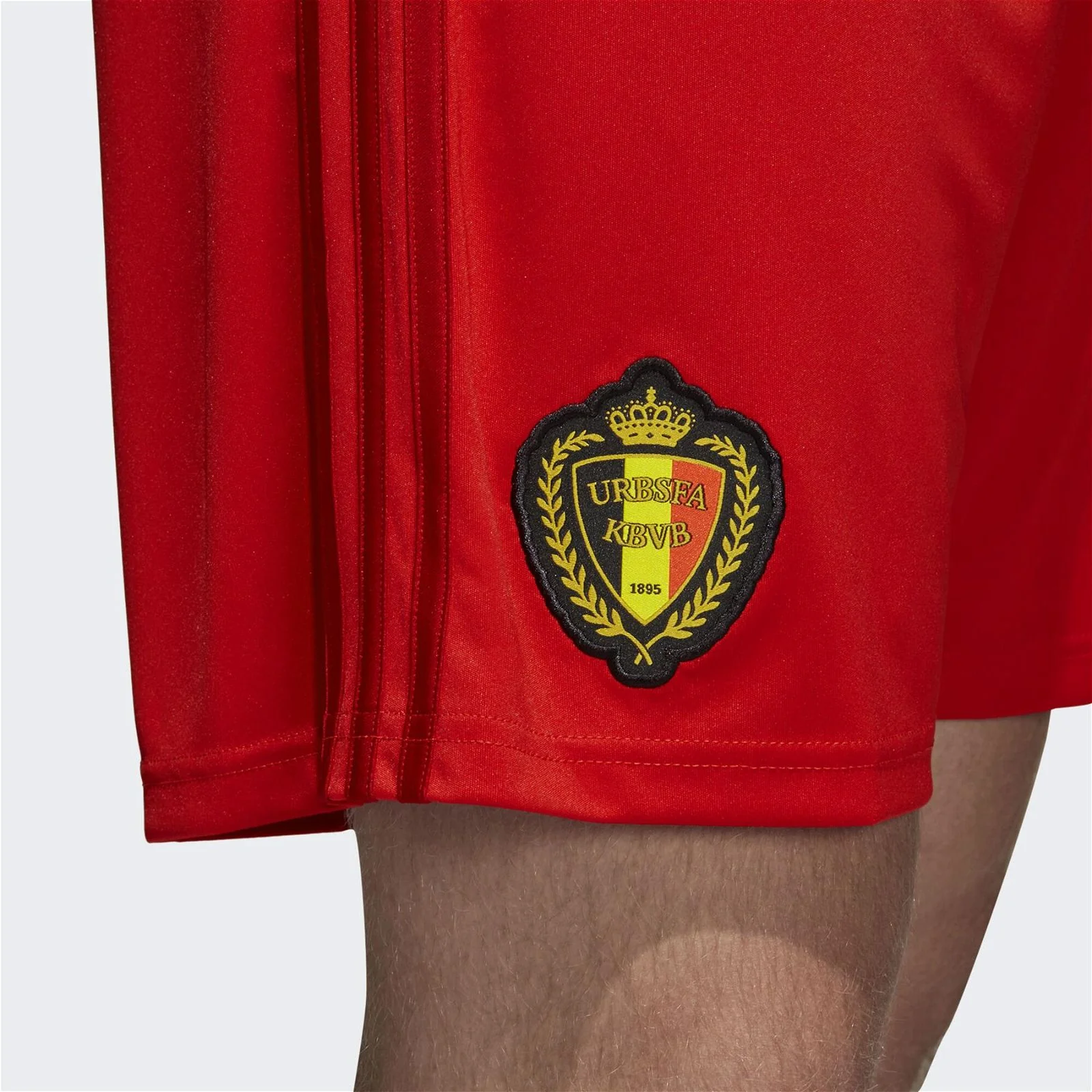 adidas Belgium Home Shorts 2018 - Red - Image 3