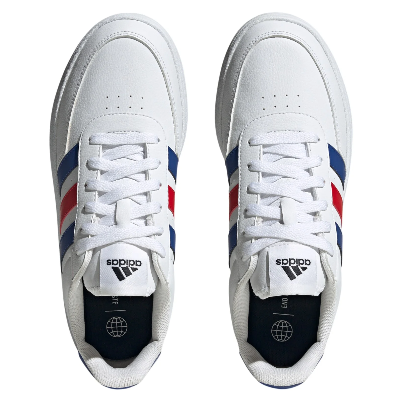 adidas Breaknet 2.0 Shoes - Cloud White / Semi Lucid Blue / Better Scarlet - Image 6