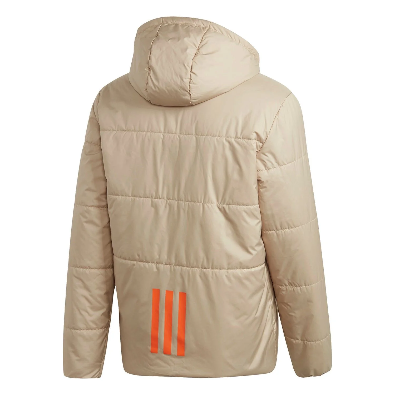 adidas BSC Insulated Padded Puffer Hooded Jacket - Beige - Image 2