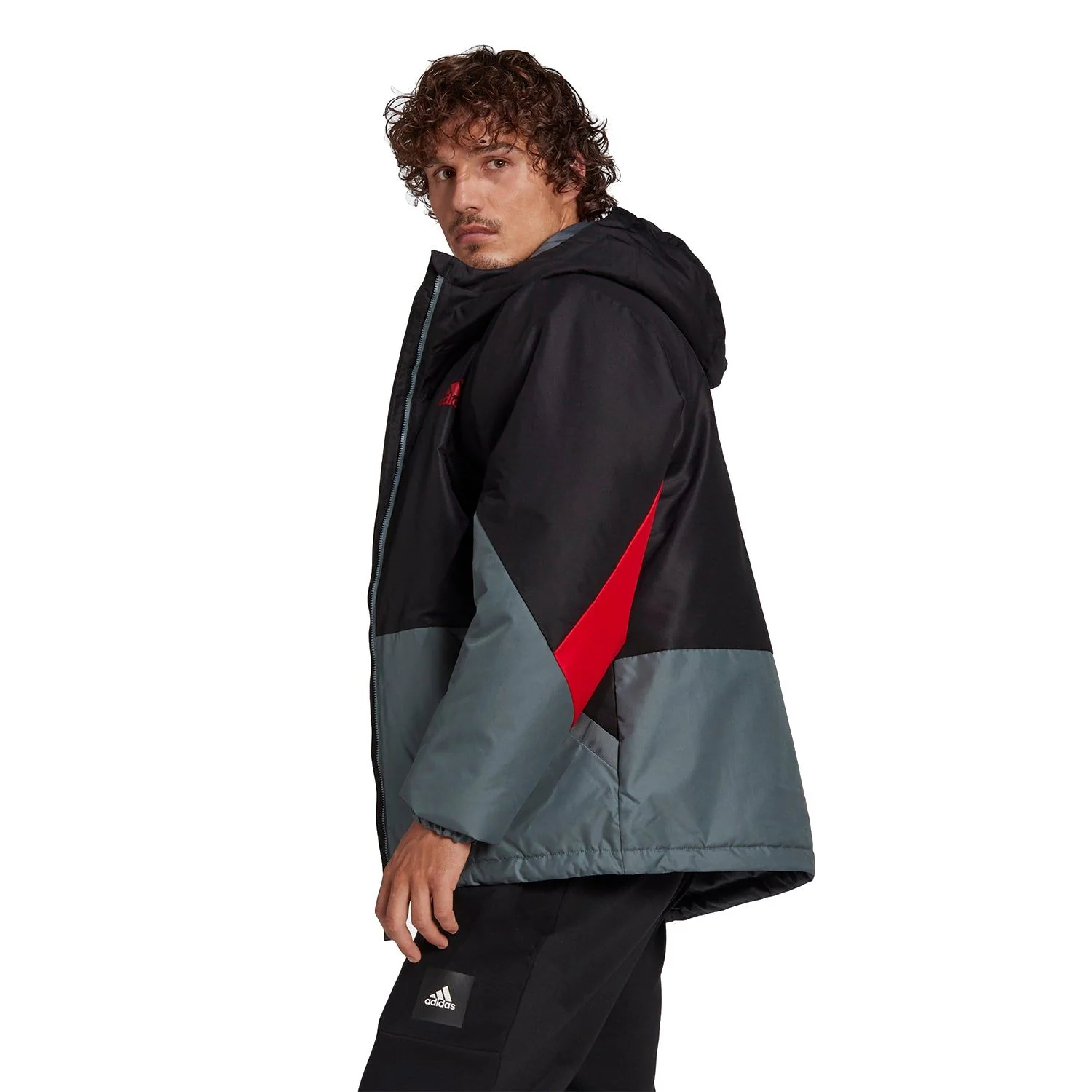 adidas BTS Insulated Padded Jacket - Black/Grey - Image 5
