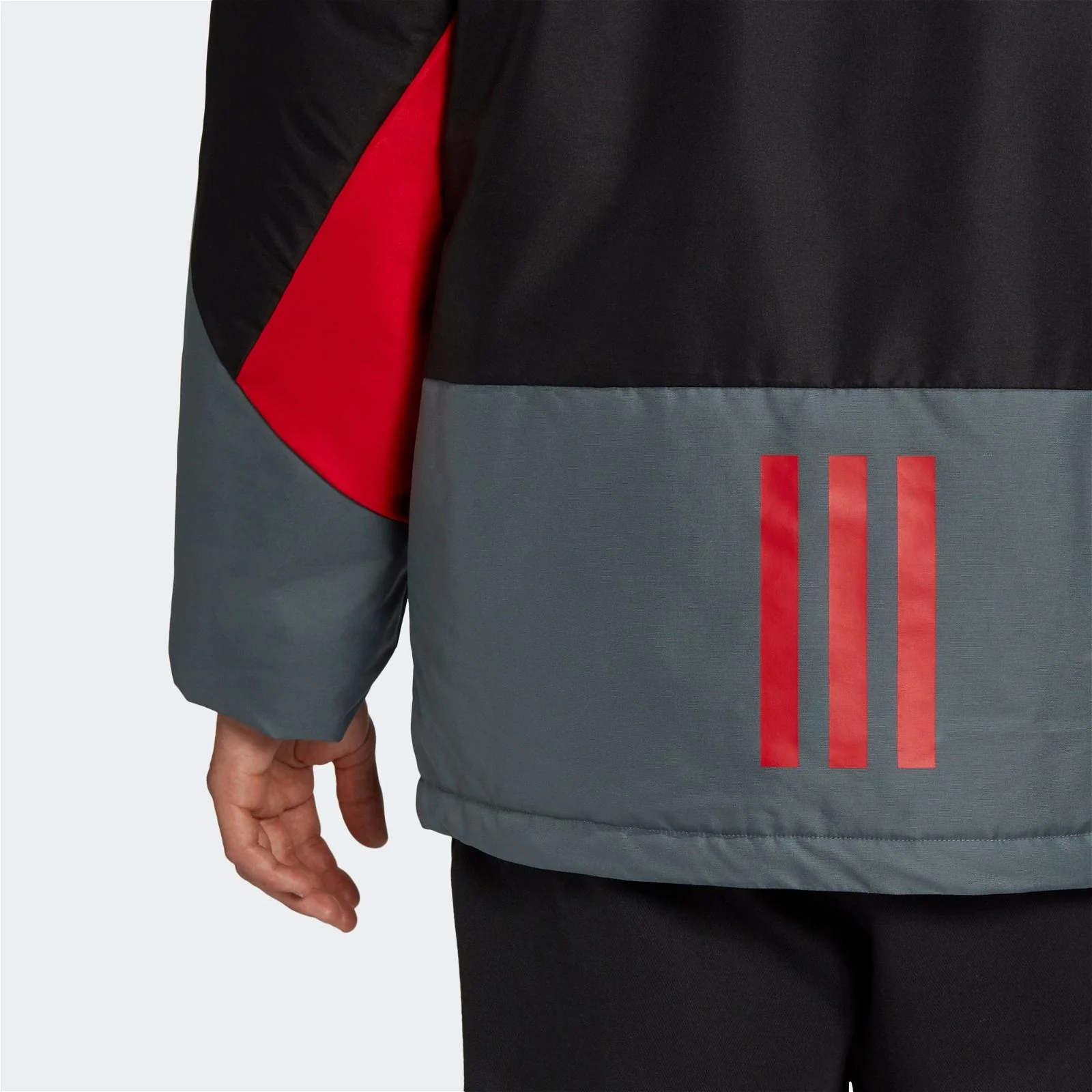 adidas BTS Insulated Padded Jacket - Black/Grey - Image 6