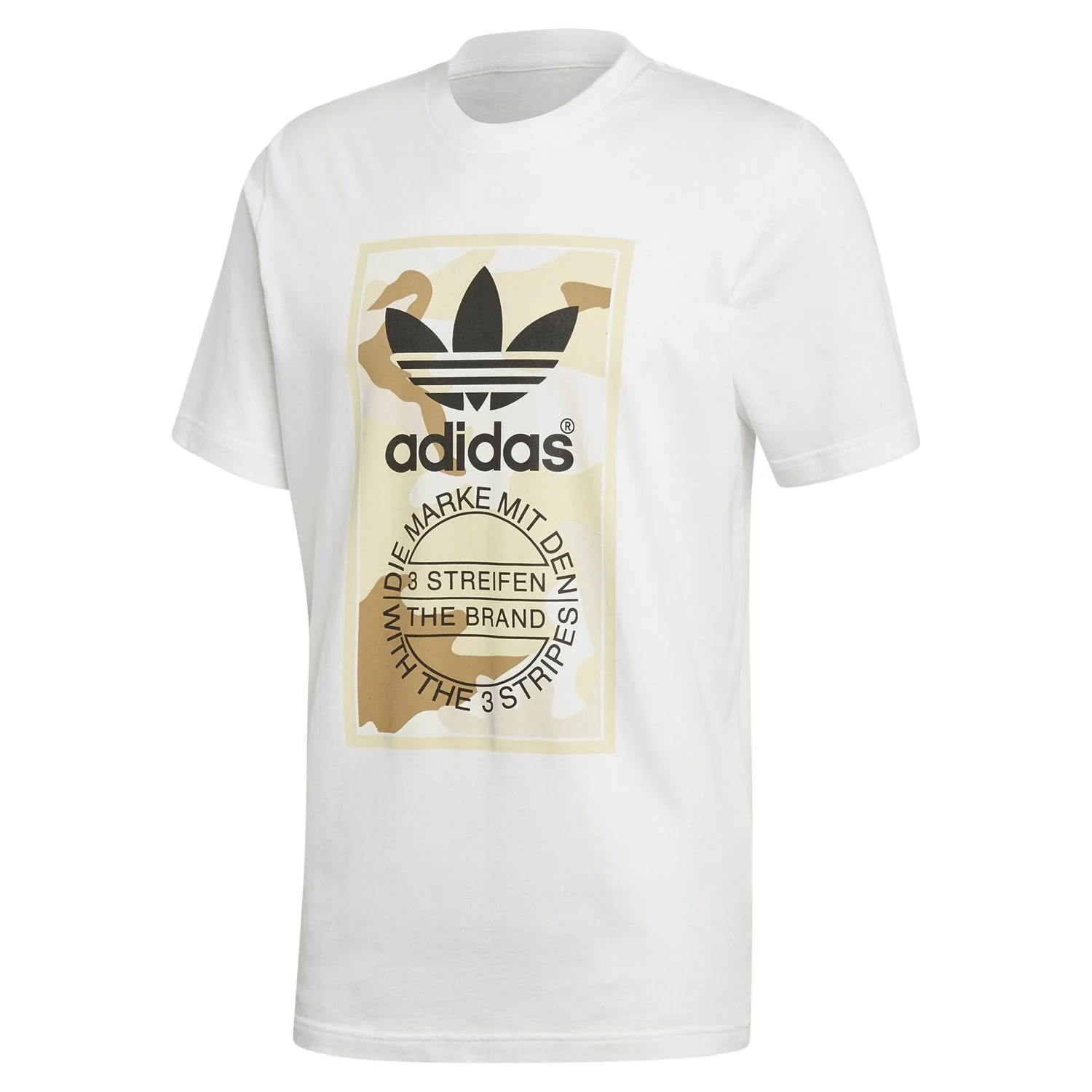 adidas Camouflage Tongue Label T-Shirt - White