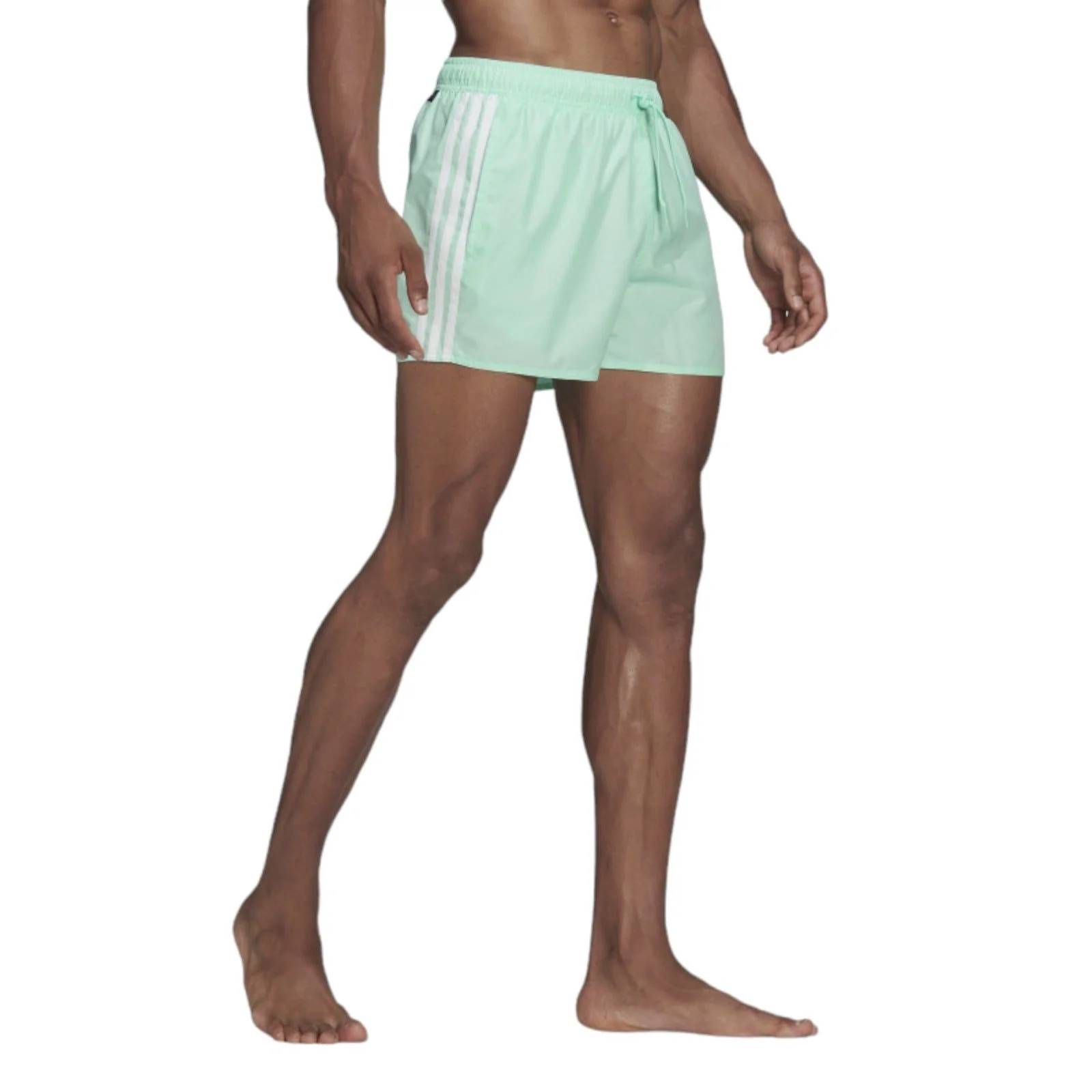 adidas Classic 3-Stripes Men's Swimwear Shorts - Green - Image 2