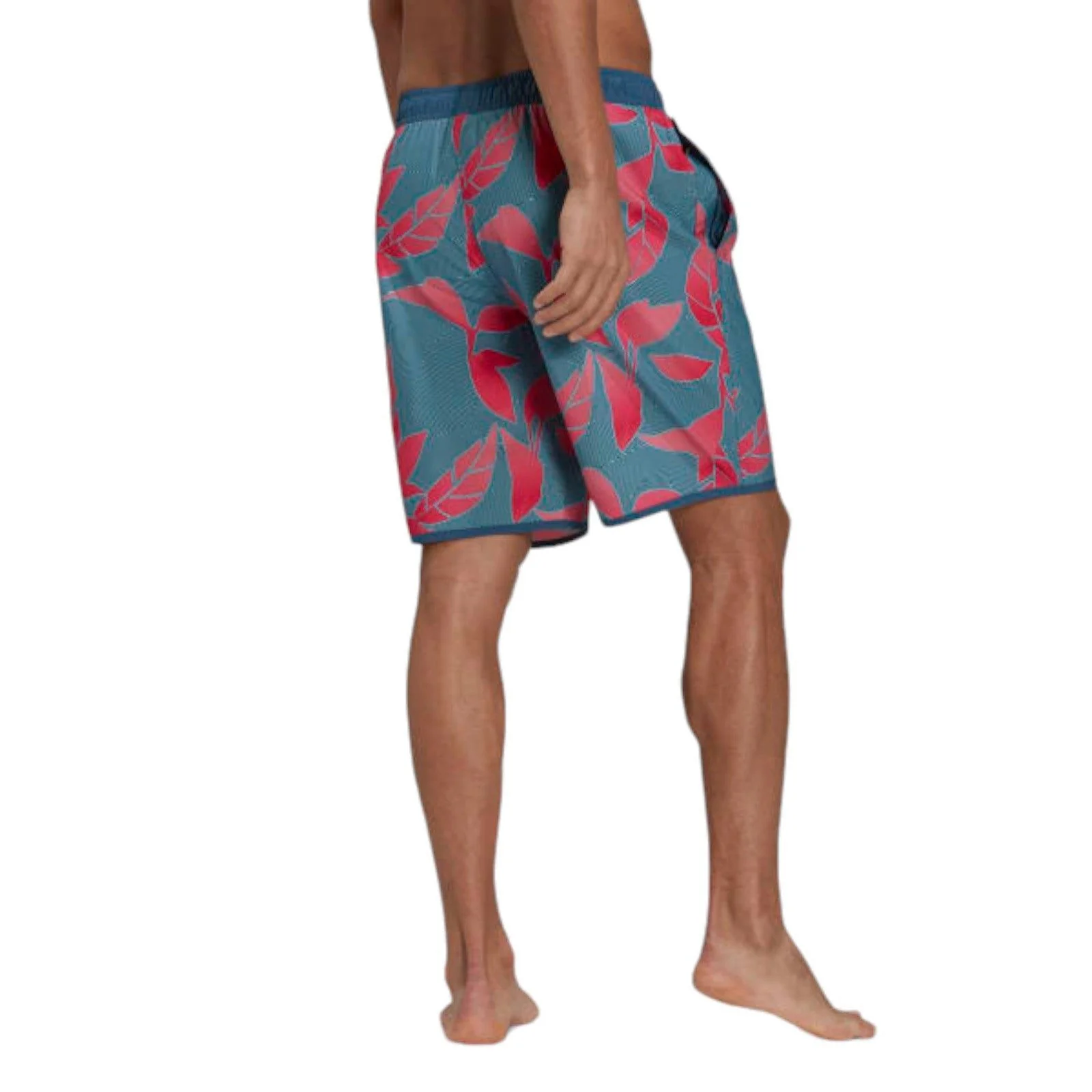 adidas Classic Length Graphic Swim Shorts - Multi / Orbit Indigo - Image 2