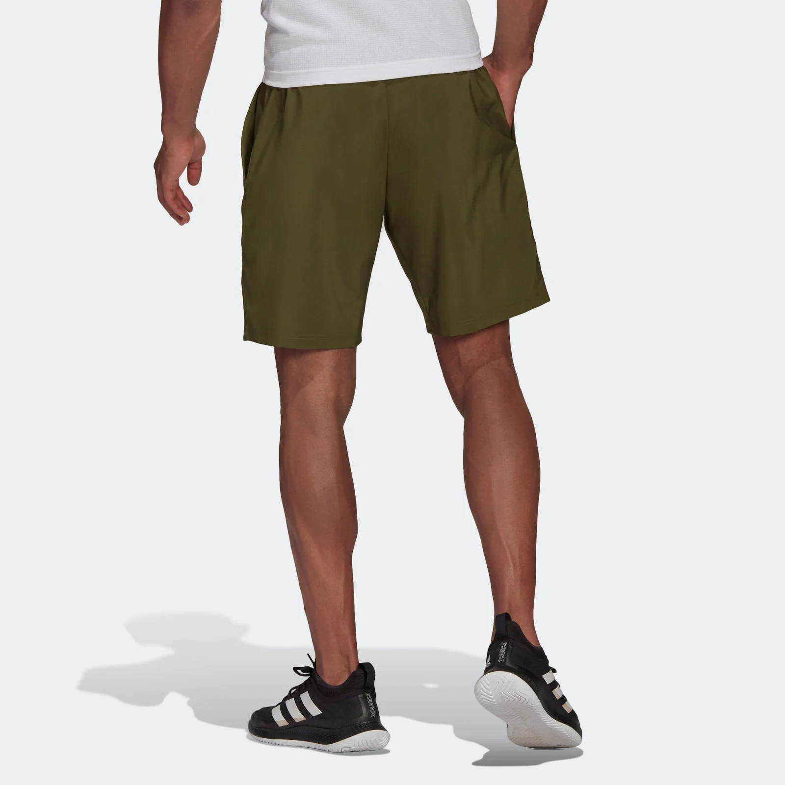 adidas Club Tennis 3-Stripes Shorts - Green - Image 3