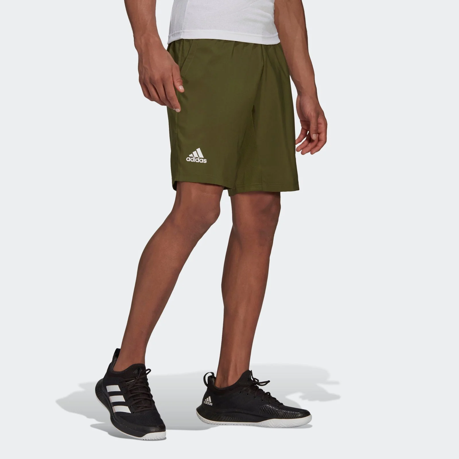 adidas Club Tennis 3-Stripes Shorts - Green - Image 4