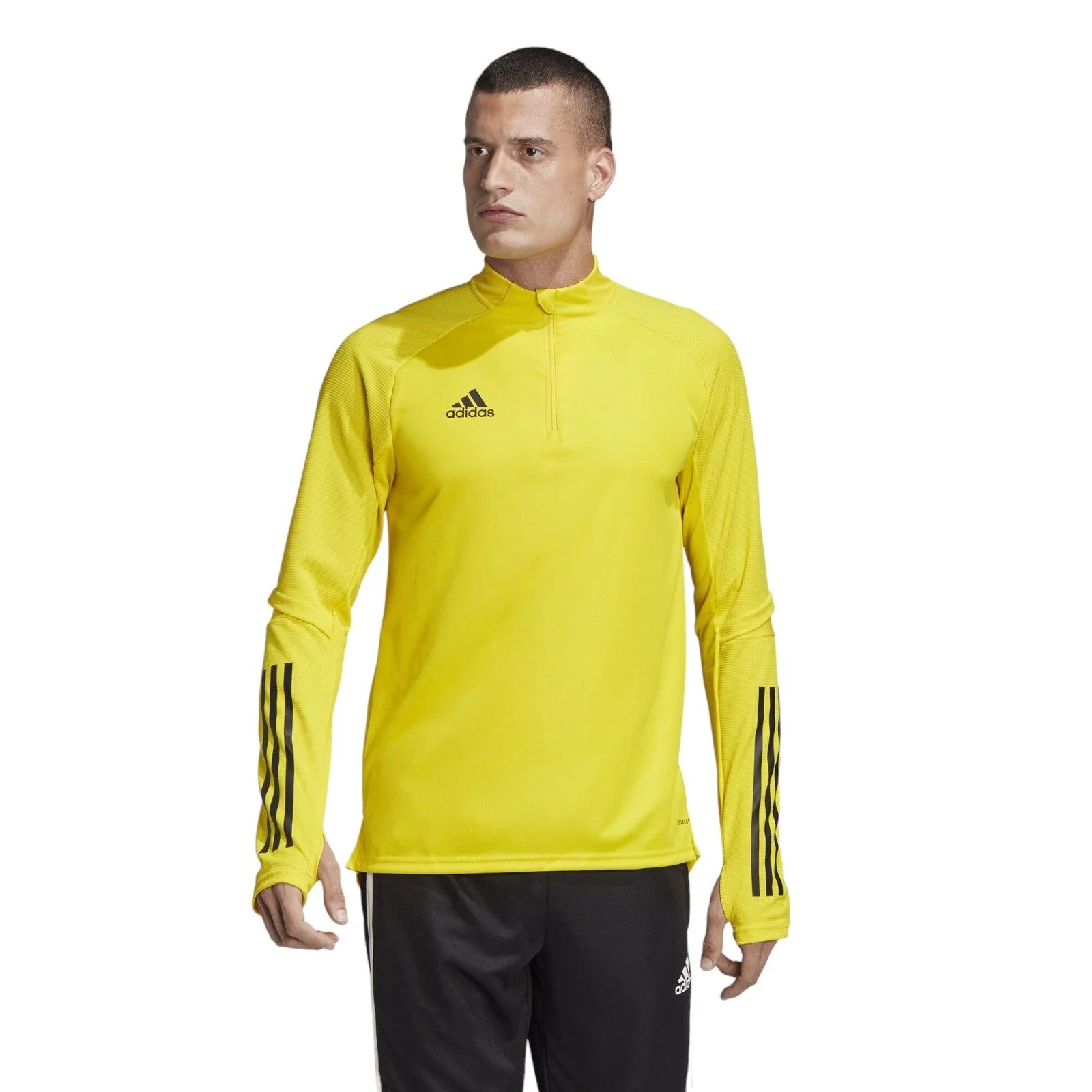adidas Condivo 20 Football Training Top - Yellow - Image 3