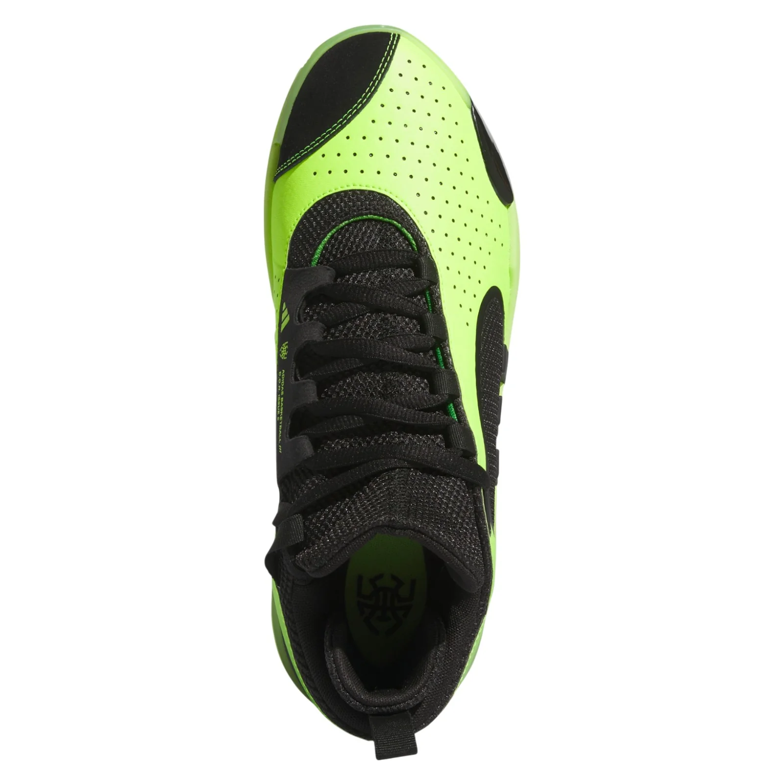 adidas D.O.N. Issue #5 Basketball Shoes - Lucid Lemon / Core Black - Image 6