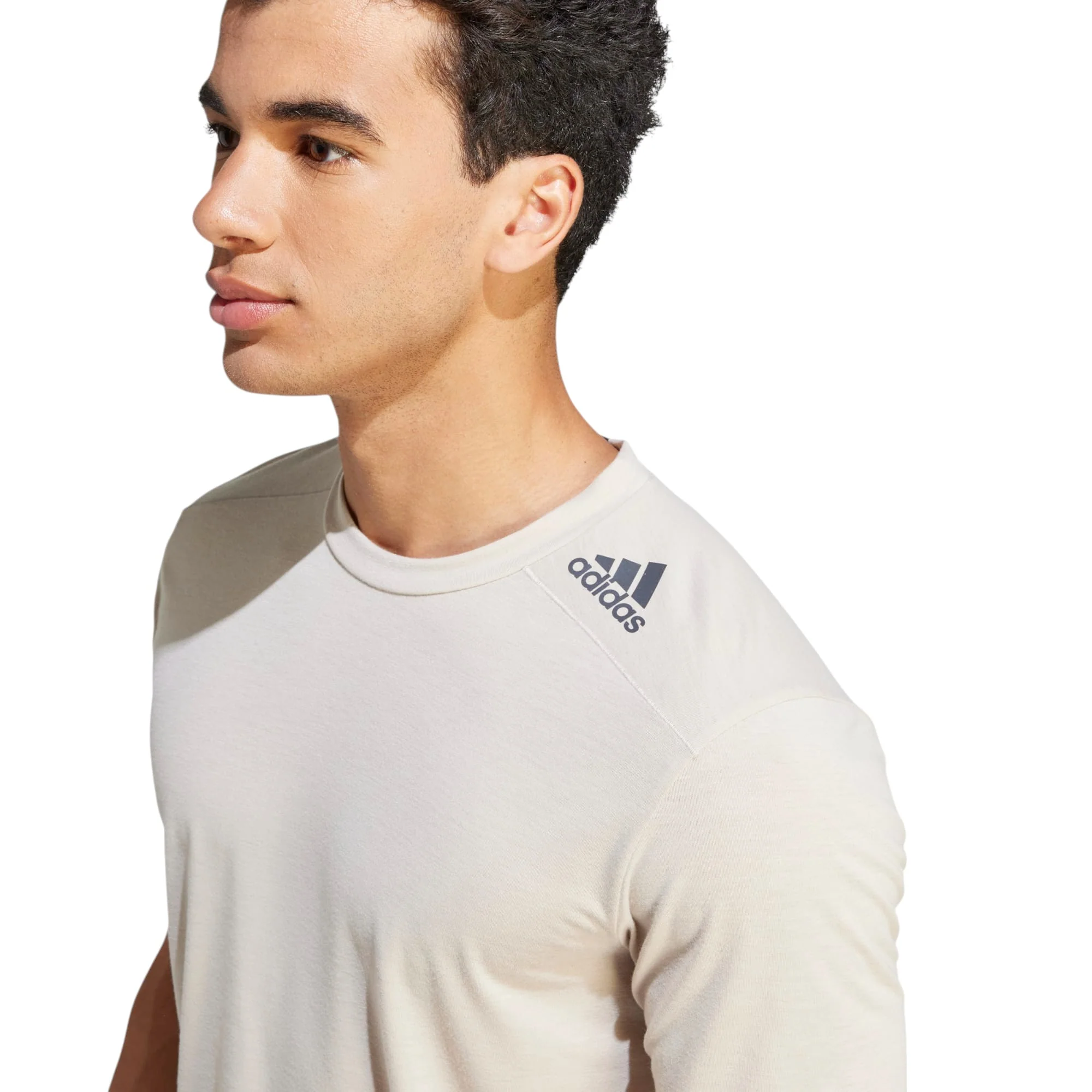 adidas Designed for Training Workout Tee - Beige - Image 2