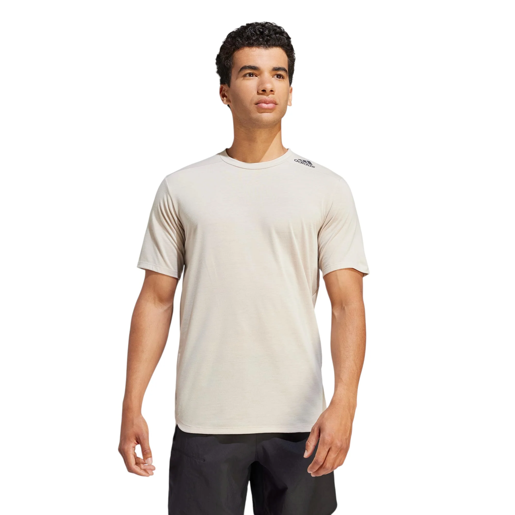 adidas Designed for Training Workout Tee - Beige - Image 4