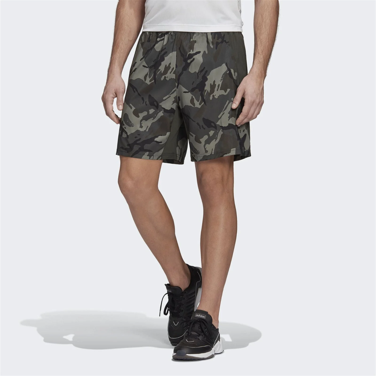 adidas Designed to Move Primeblue Camo Shorts - Green - Image 4