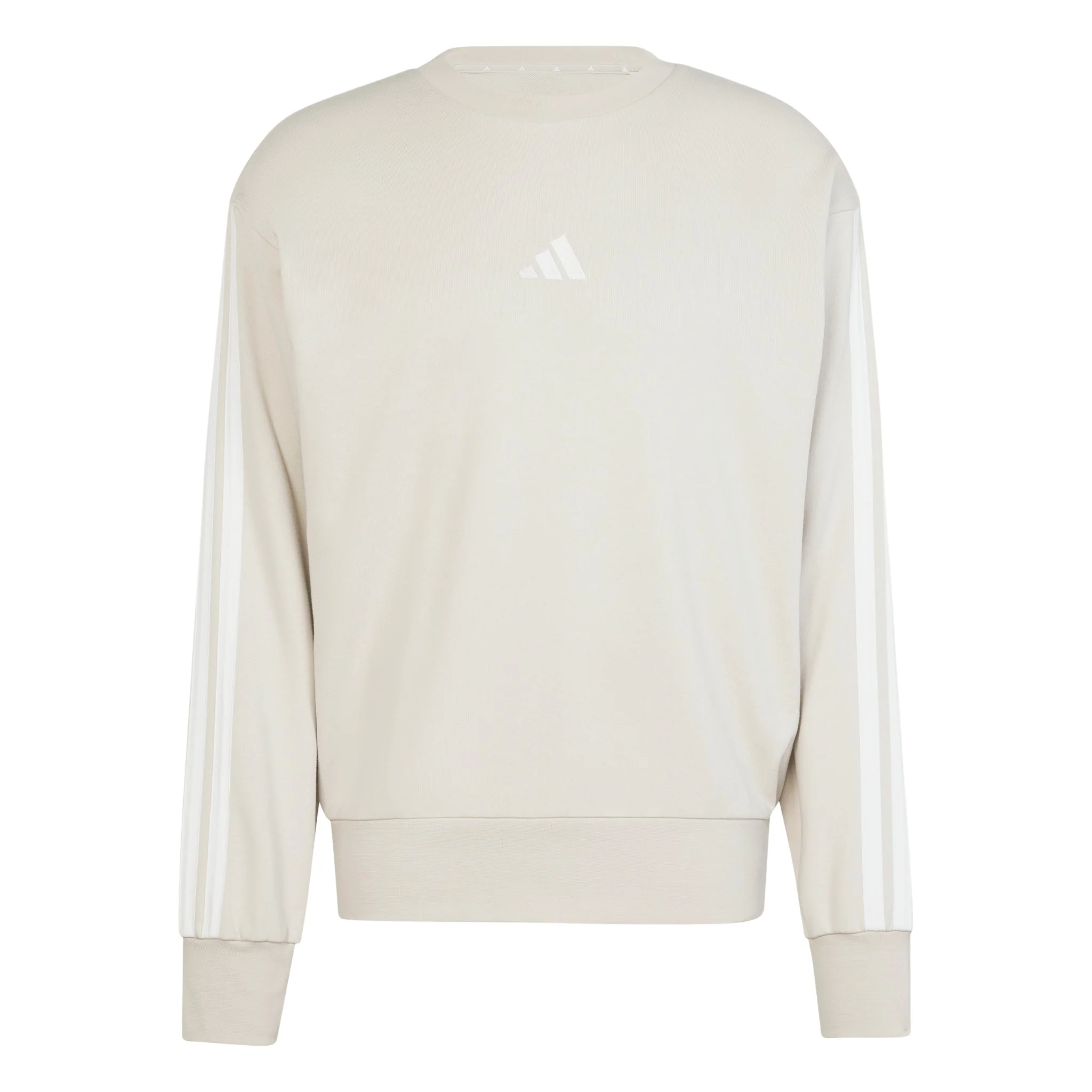 adidas Essentials 3-Stripes French Terry Sweatshirt - Beige