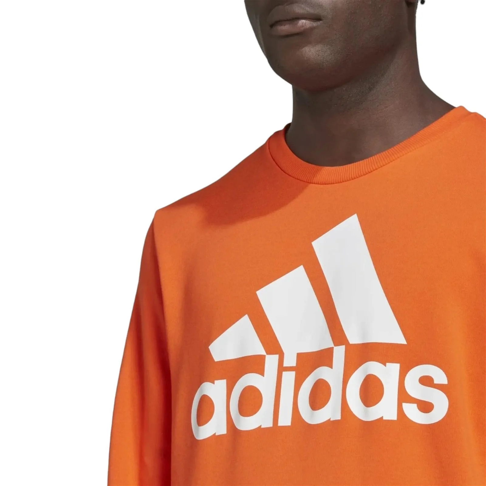 adidas Essentials Big Logo Sweatshirt - Semi Impact Orange - Image 2