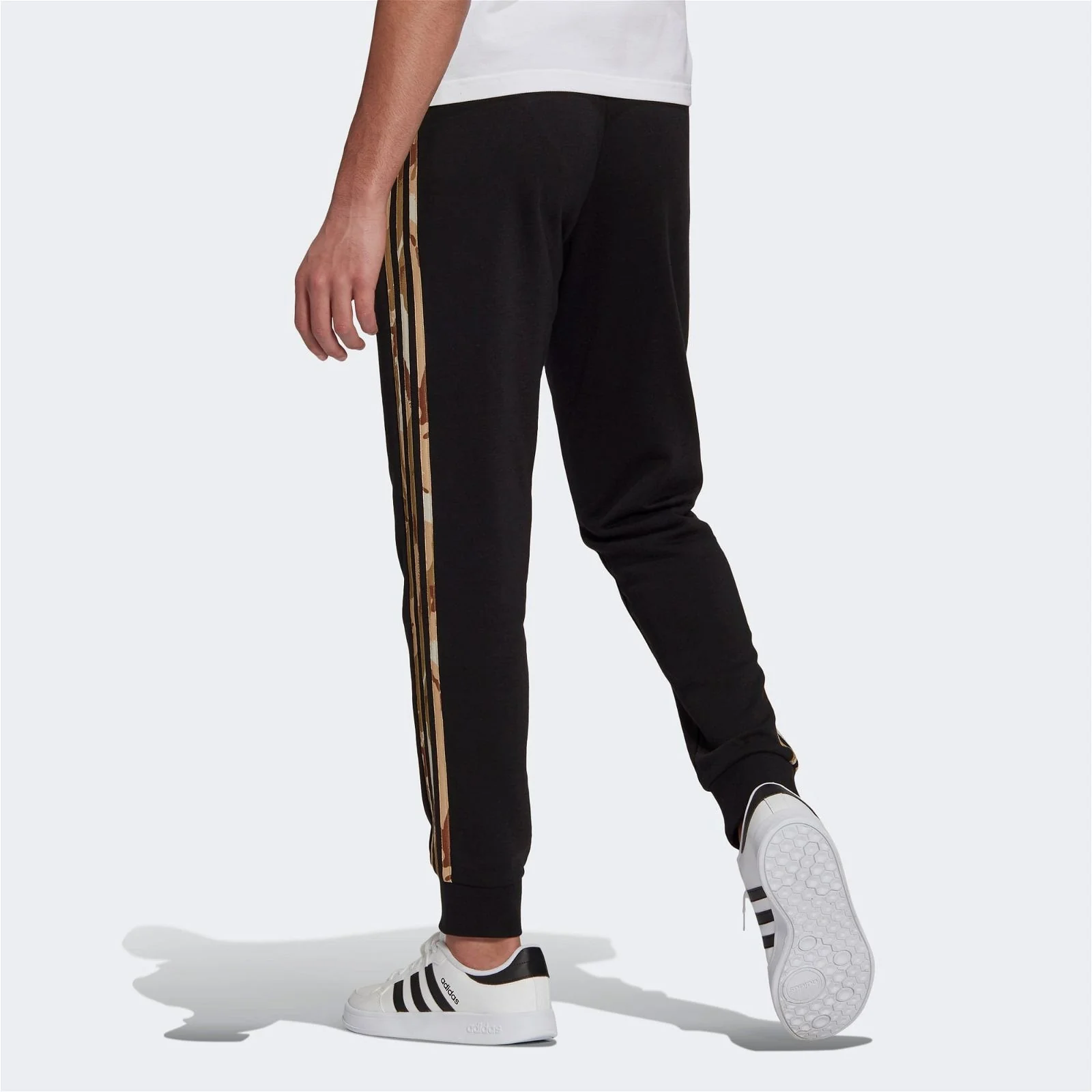 adidas Essentials Camouflage Pants - Black - Image 4