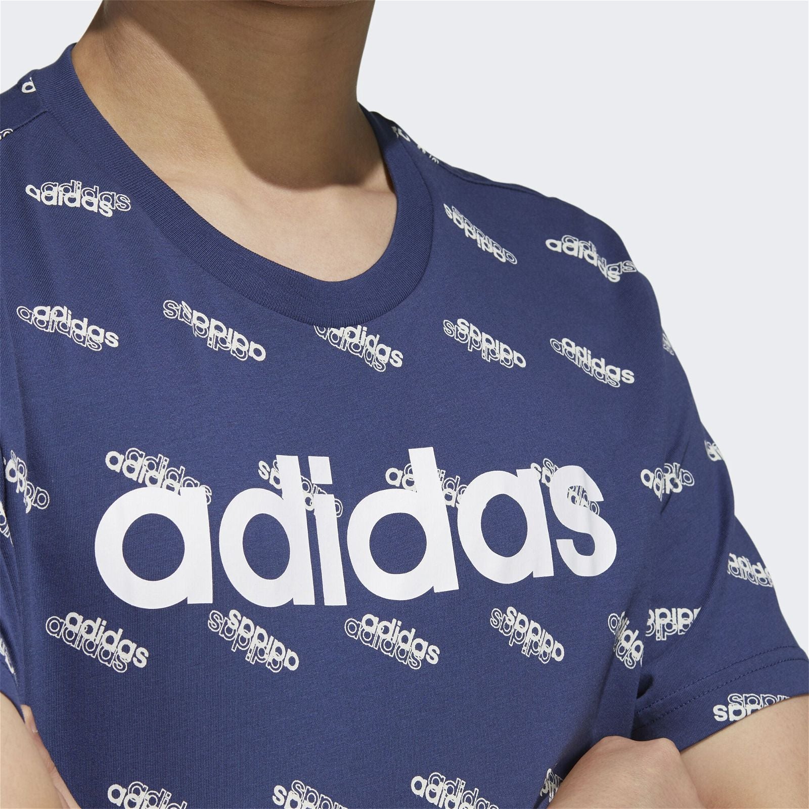 adidas Essentials Favorites Tee - Blue - Image 4