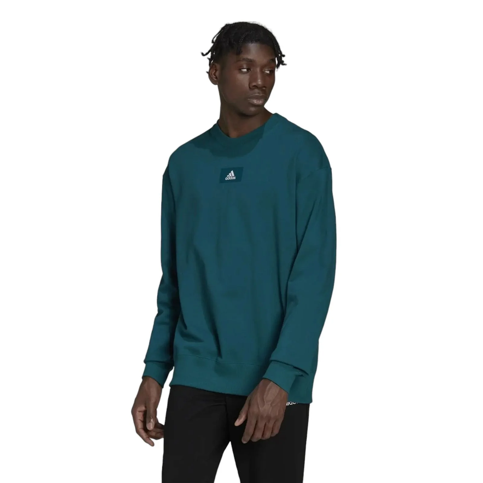 adidas Essentials FeelVivid Sportswear Sweatshirt - Green - Image 3