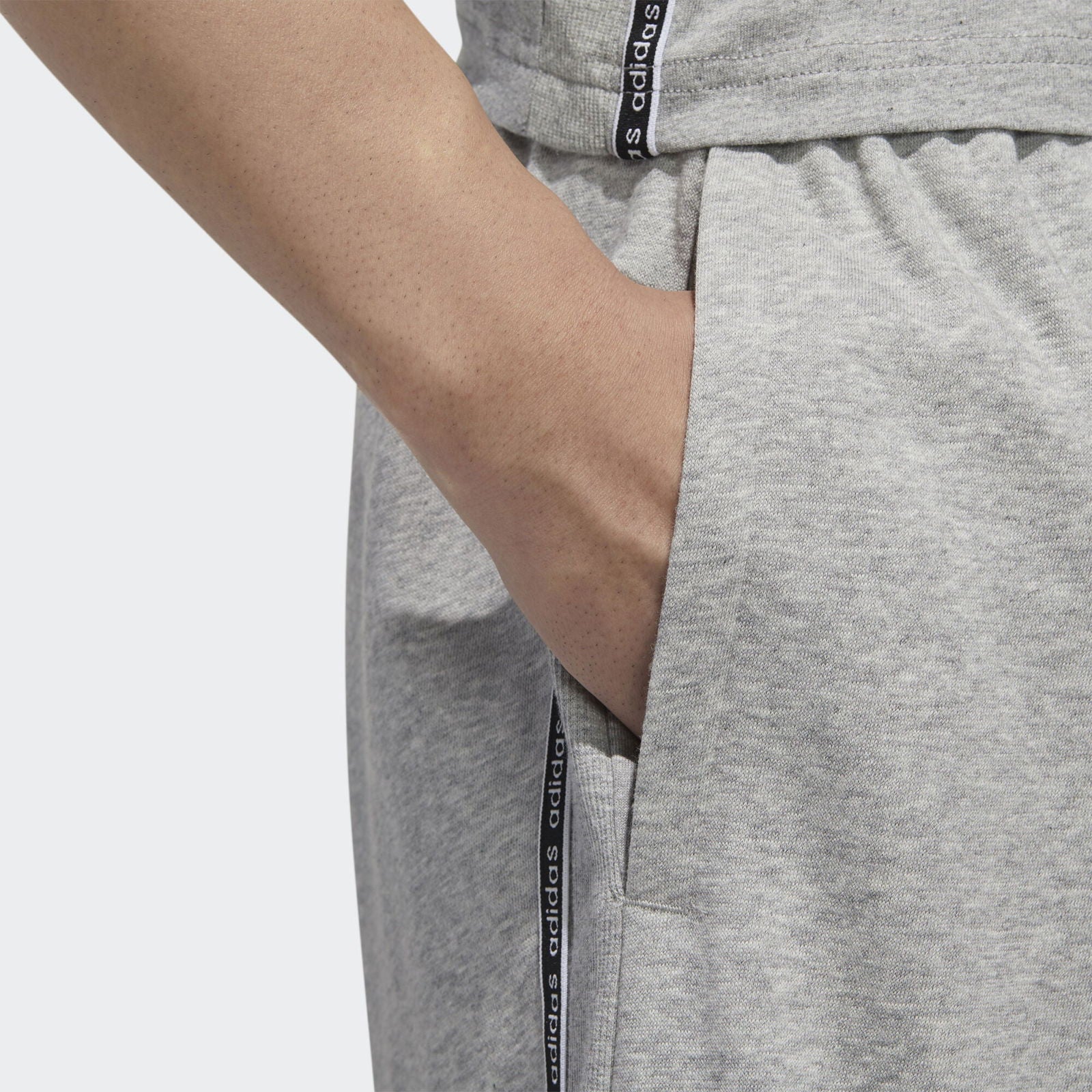 adidas Essentials Material Mix Shorts - Grey - Image 5