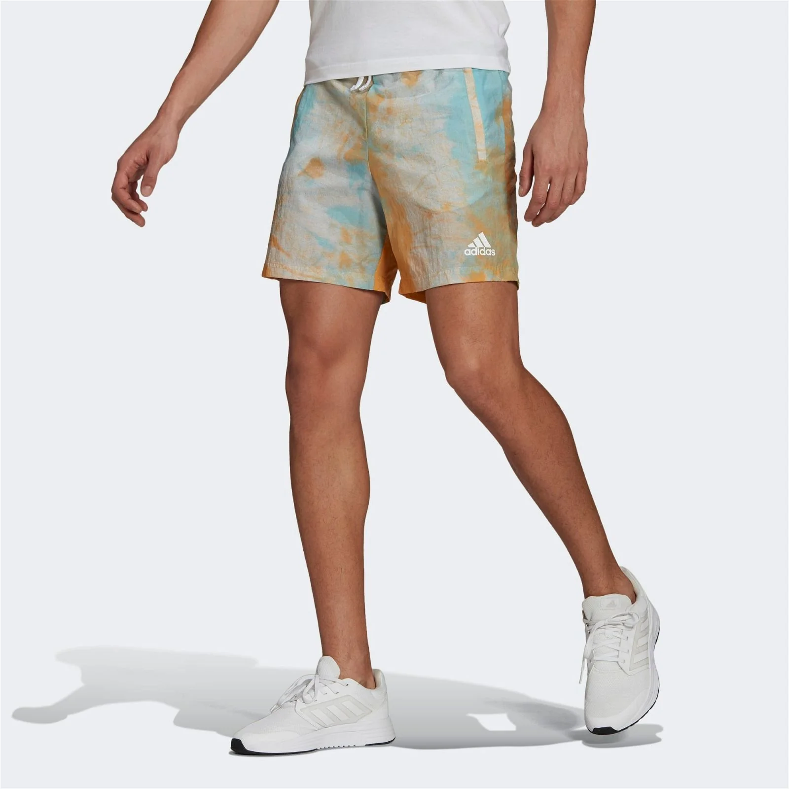 adidas Essentials Tie-Dyed Inspirational Shorts - Multi - Image 2