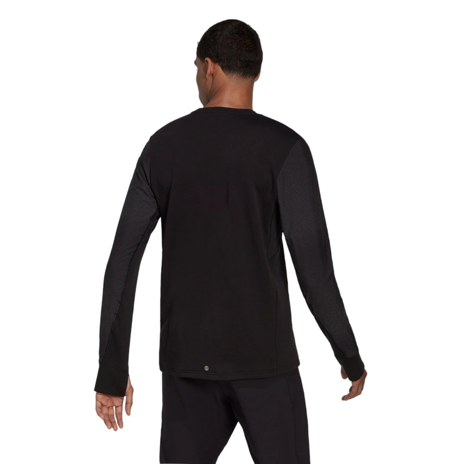 adidas Fast Reflective Crew Sweatshirt - Black - Image 3