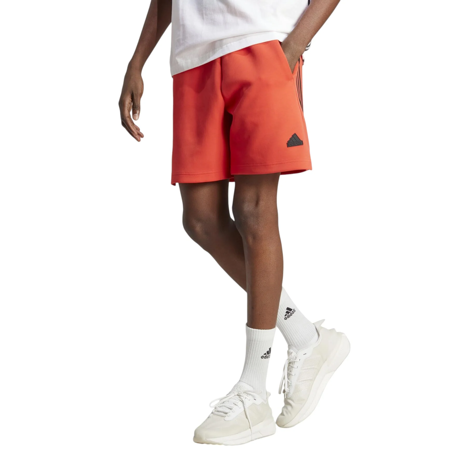 adidas Future Icons 3-Stripes Shorts - Bright Red - Image 2