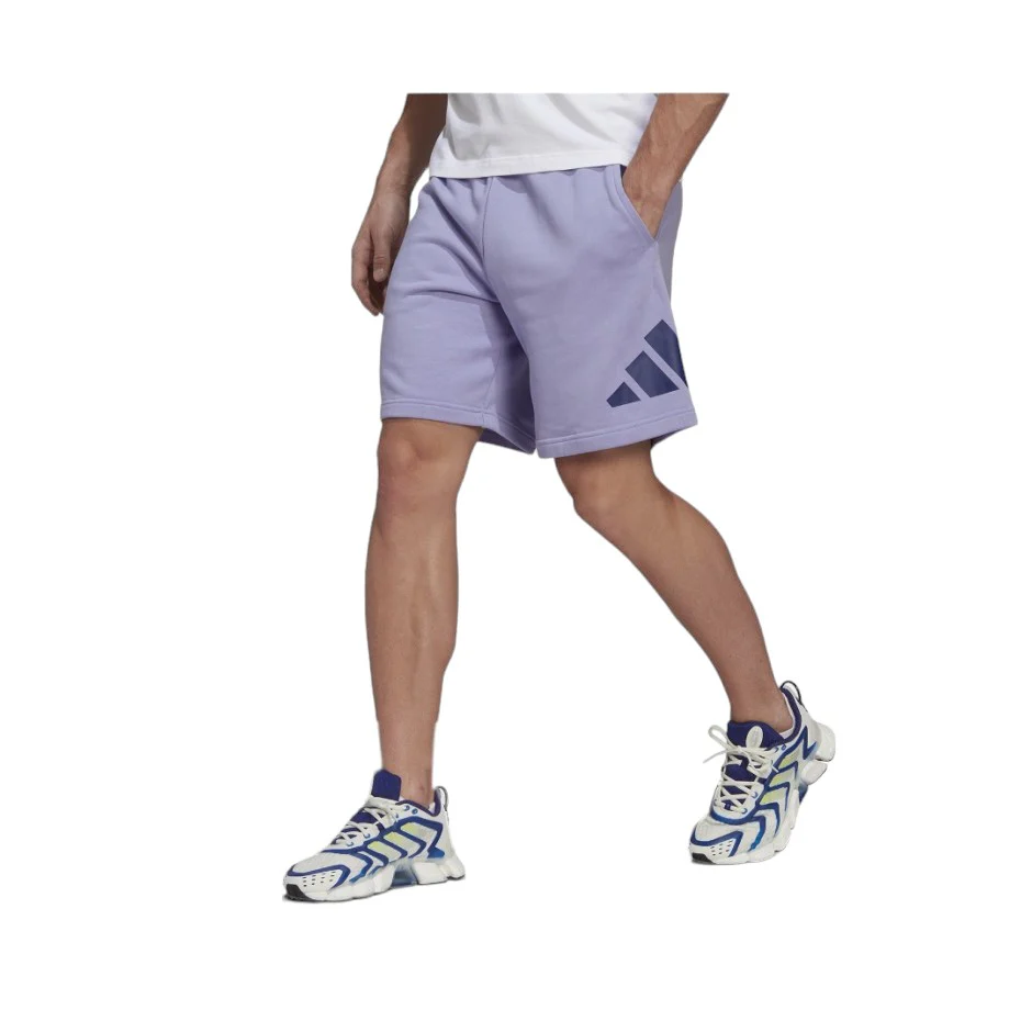 adidas Future Icons Fleece Shorts - Light Purple - Image 2