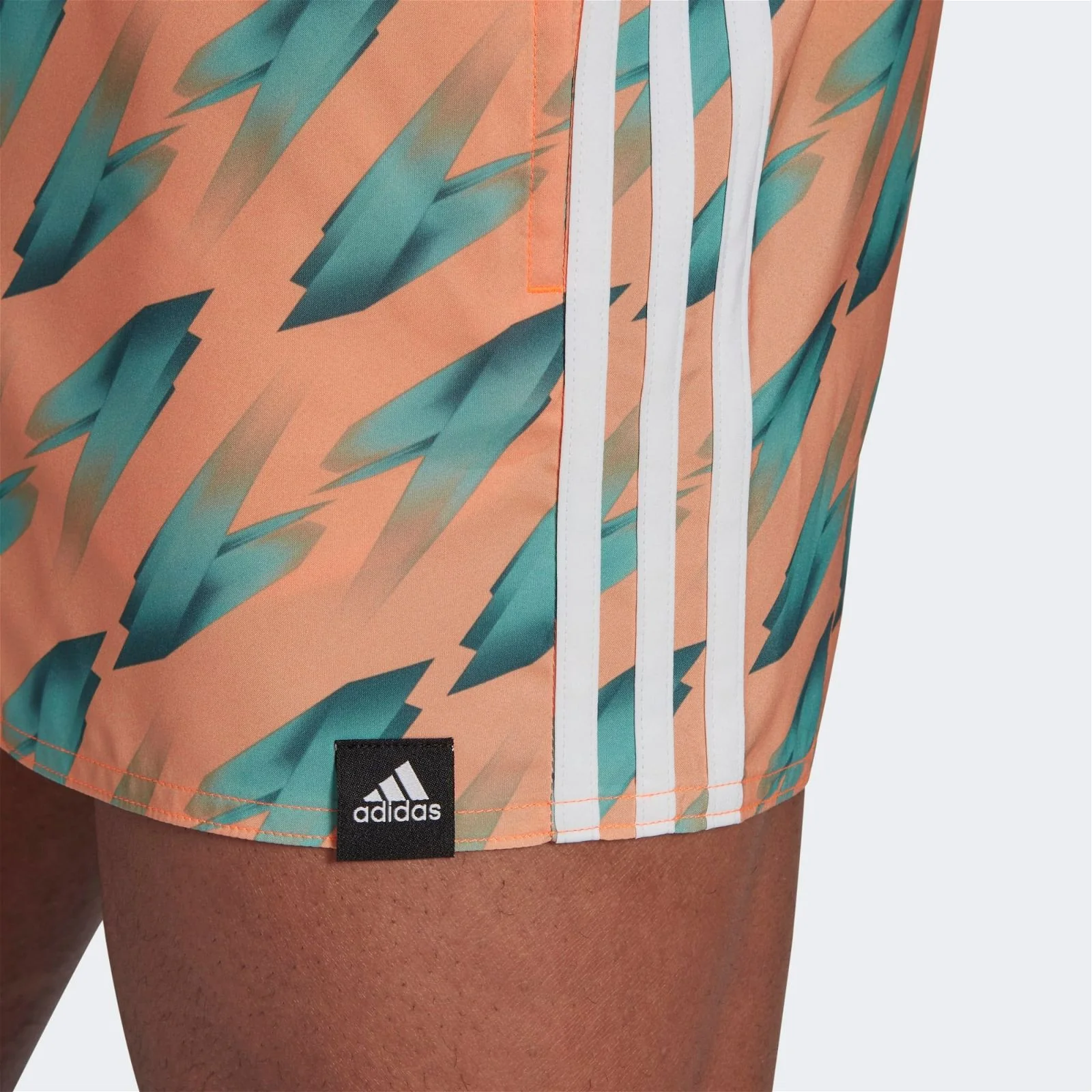 adidas Graphic Swim Shorts - Screaming Orange - Image 3