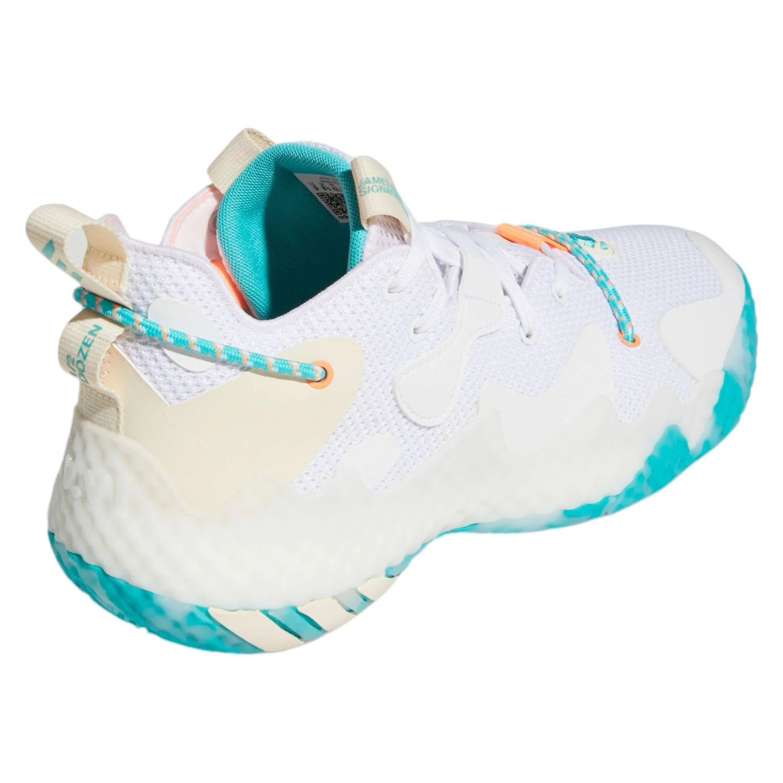 adidas Harden Vol. 6 The Bahamas Basketball Shoes - White - Image 3